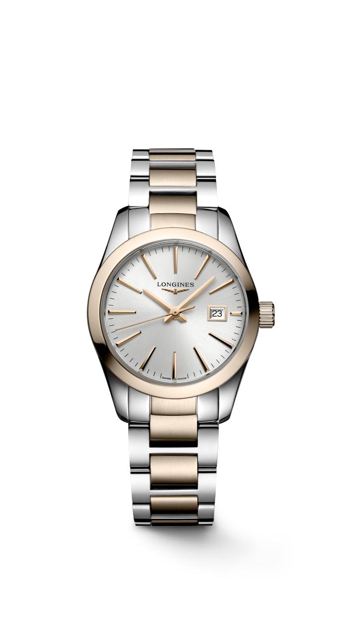 Longines Conquest Classic Sunray Silver Dial Ladies Watch