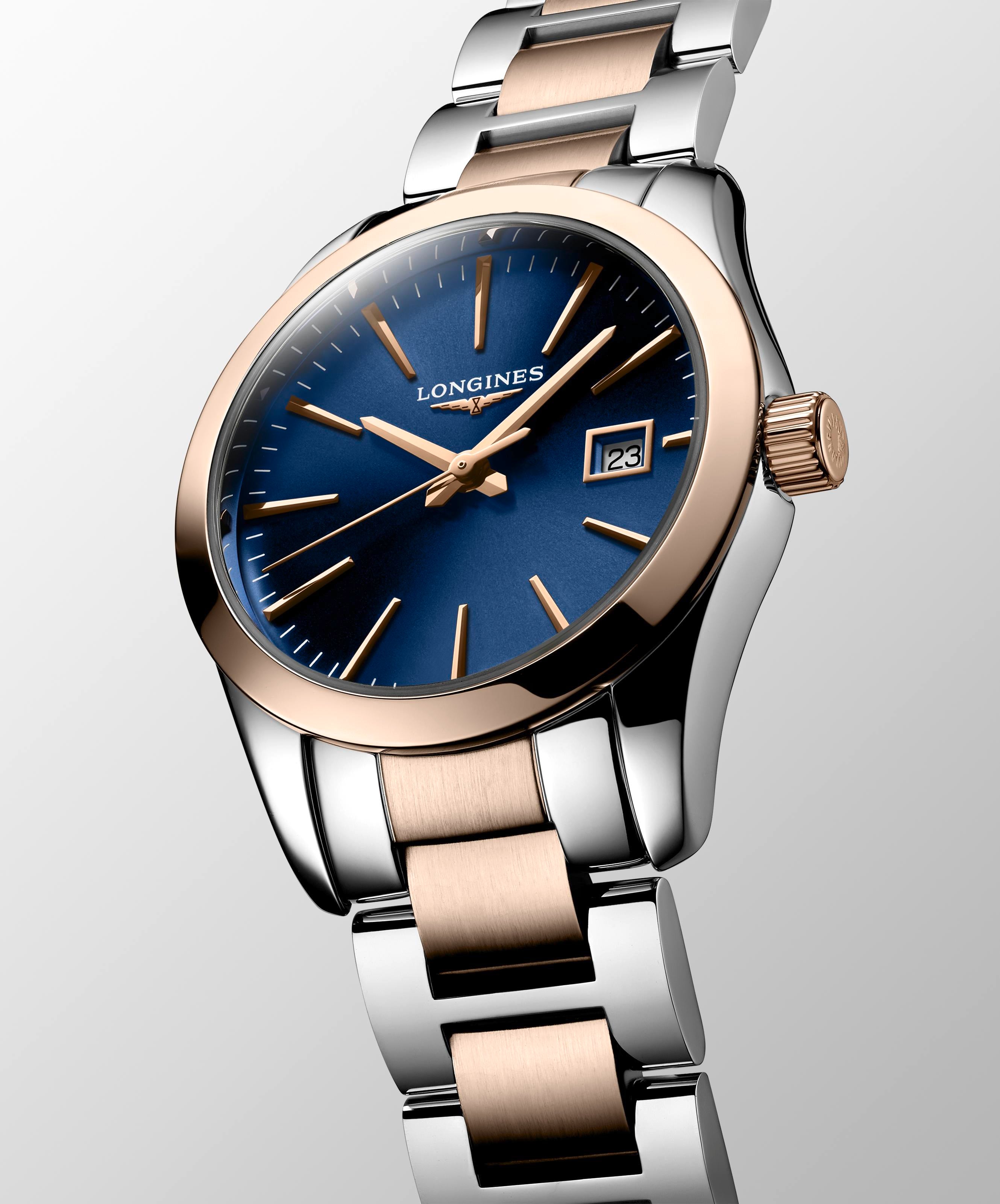 Longines Conquest Classic Blue Dial Ladies Watch