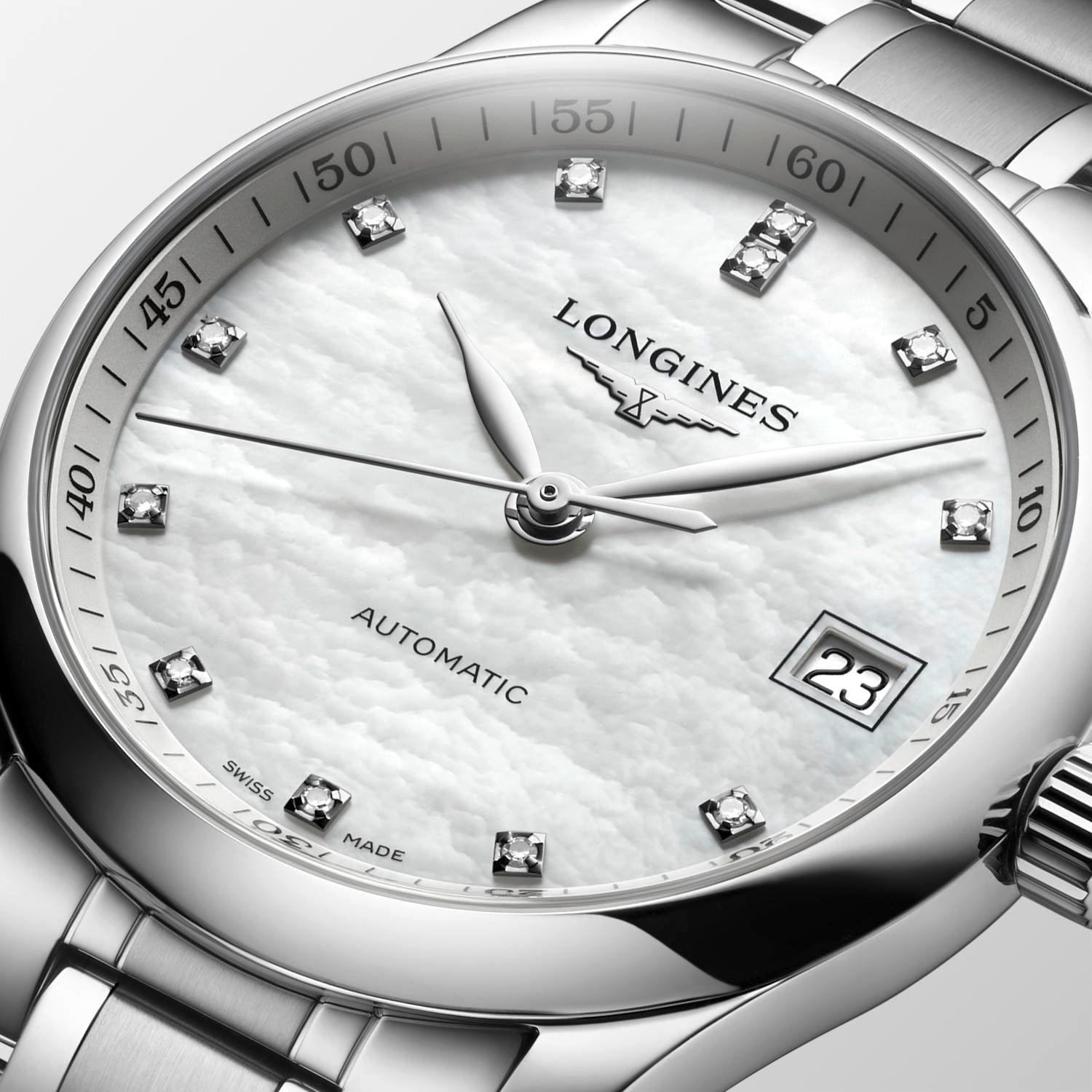 Longines Master Collection White Mother-of-Pearl Dial Watch