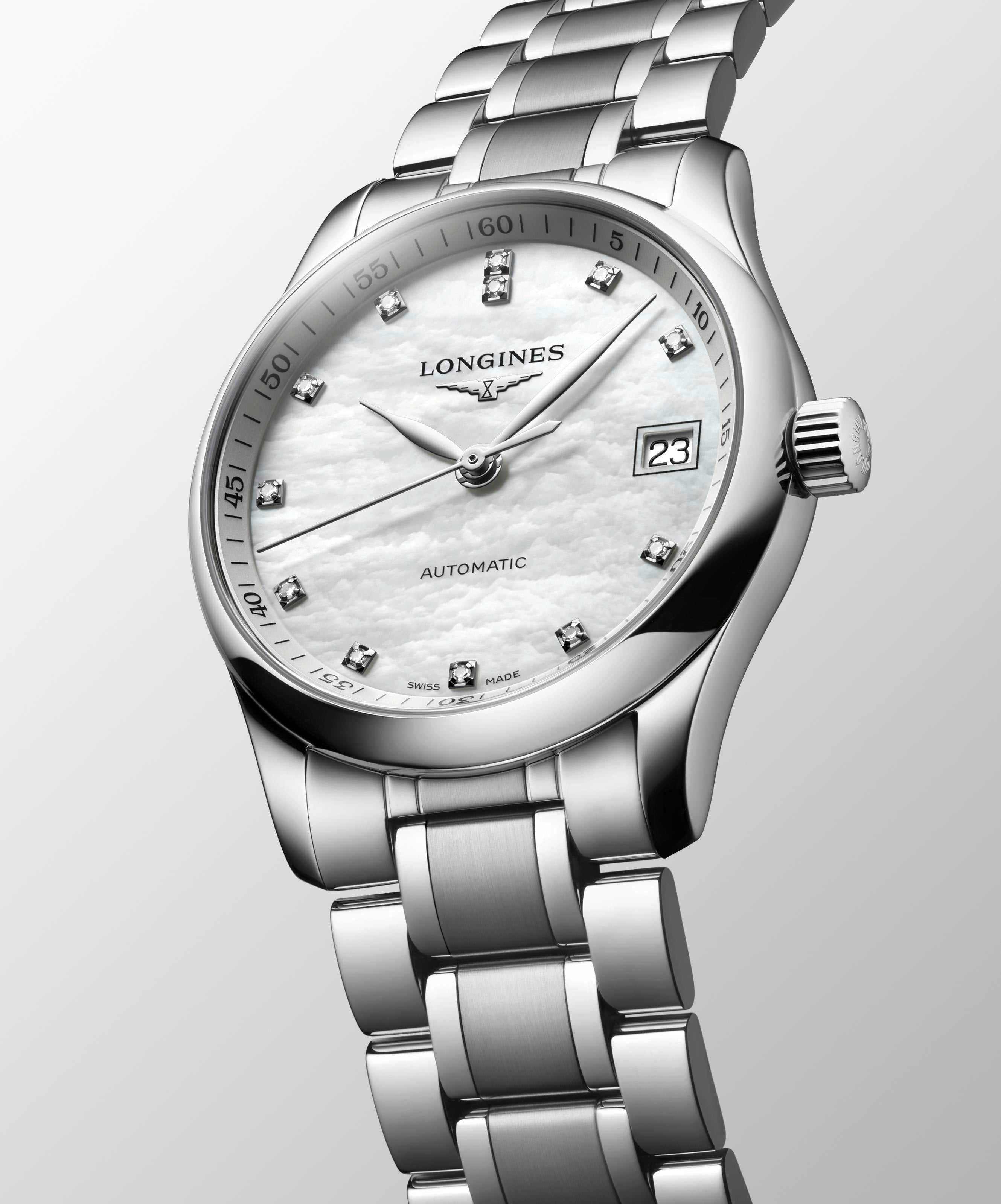 Longines Master Collection White Mother-of-Pearl Dial Watch