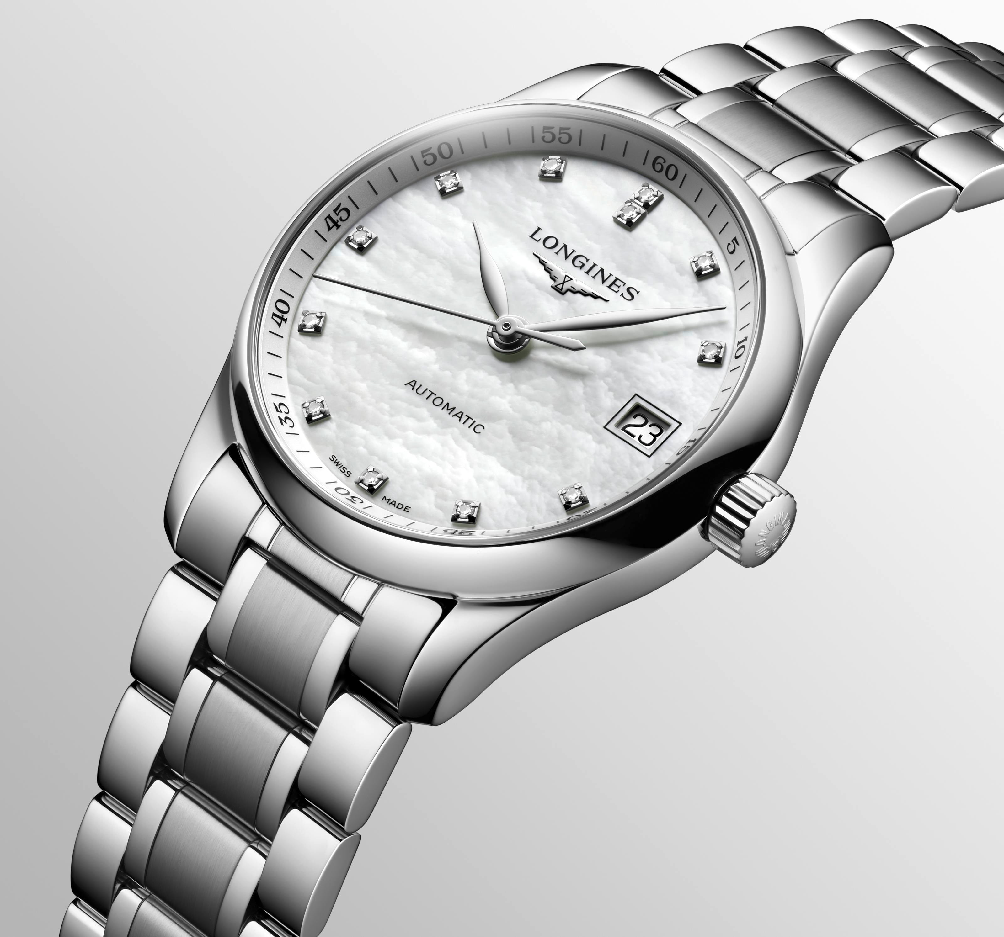 Longines Master Collection White Mother-of-Pearl Dial Watch