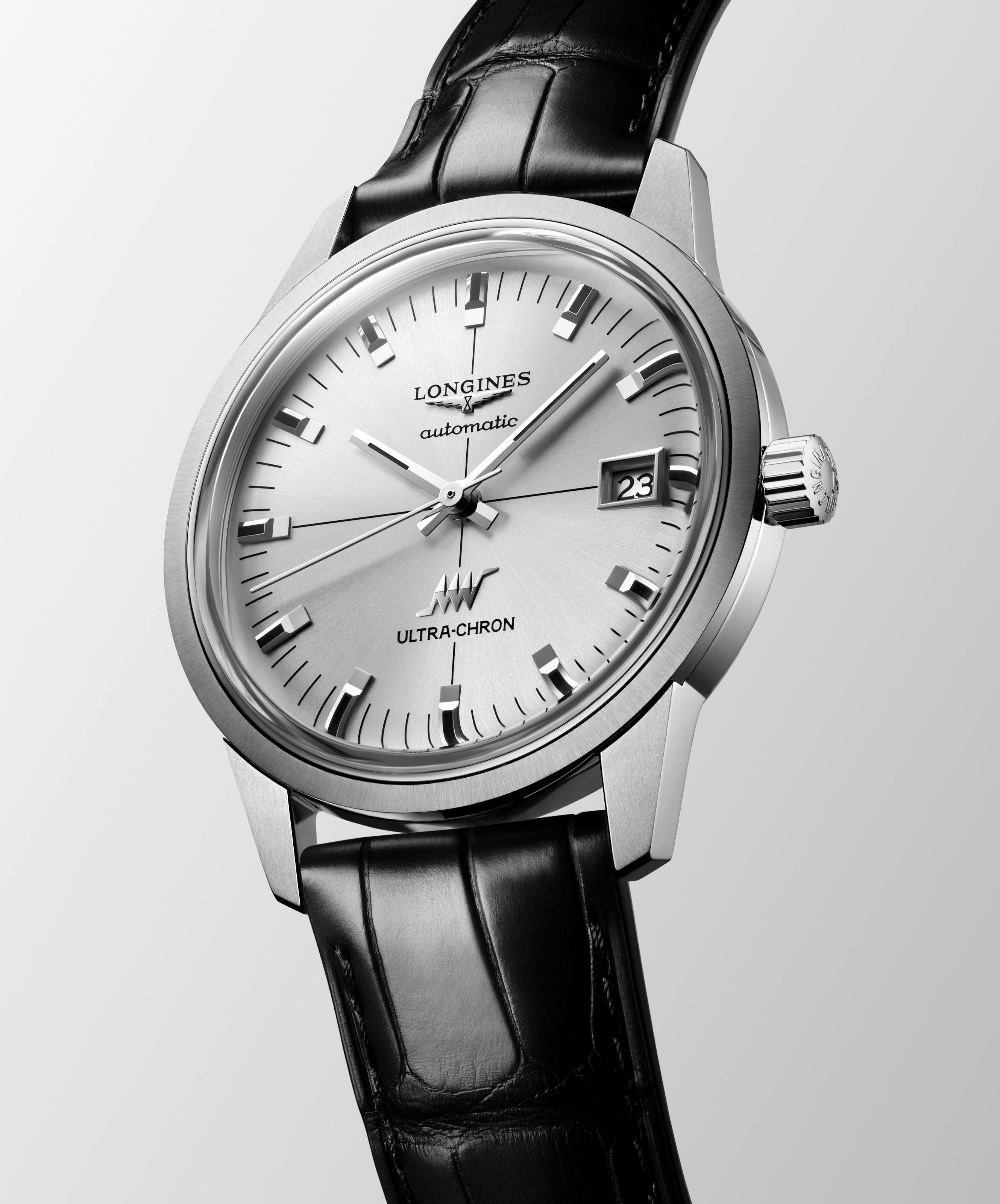 Longines Ultra-Chron Classic Sunray Silver Dial Watch