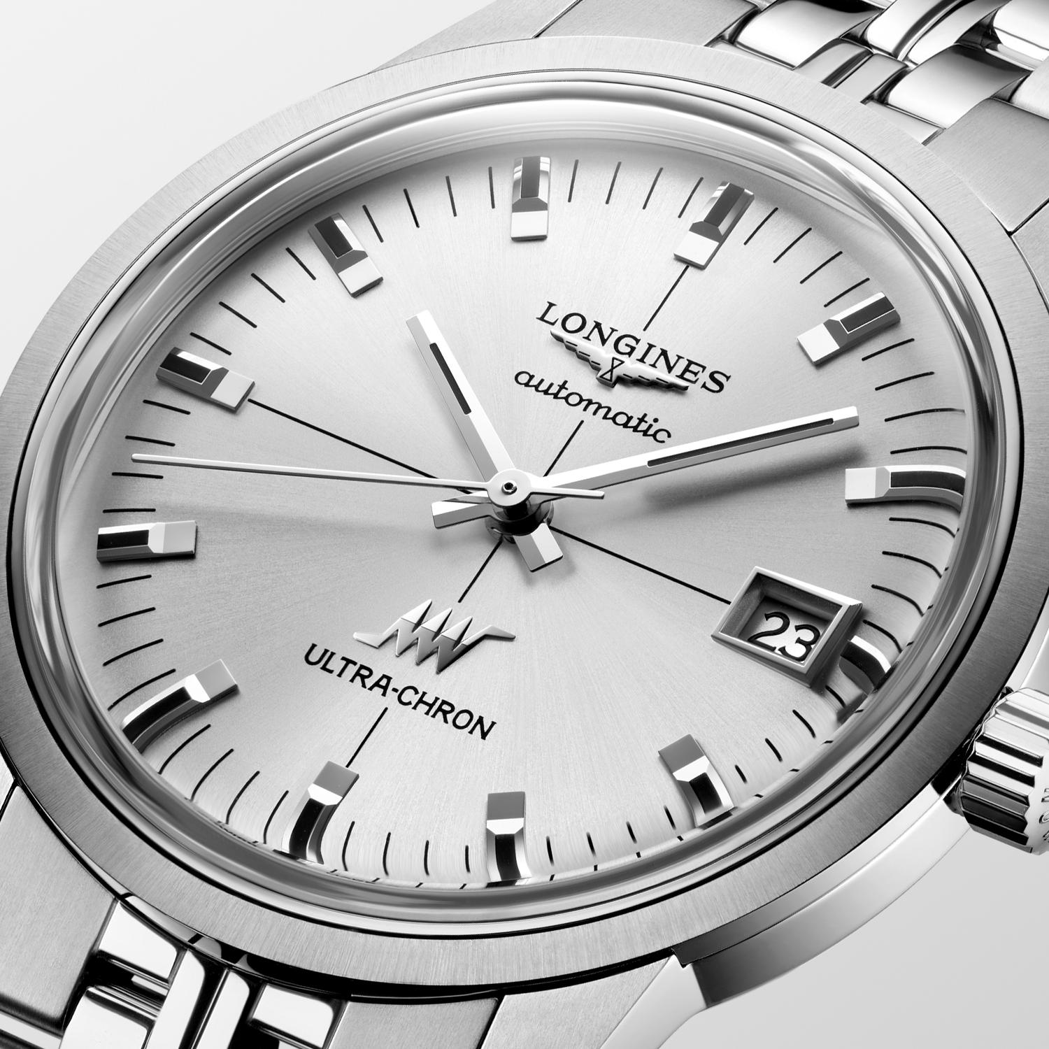 Longines Ultra-Chron Classic  Sunray Silver Watch