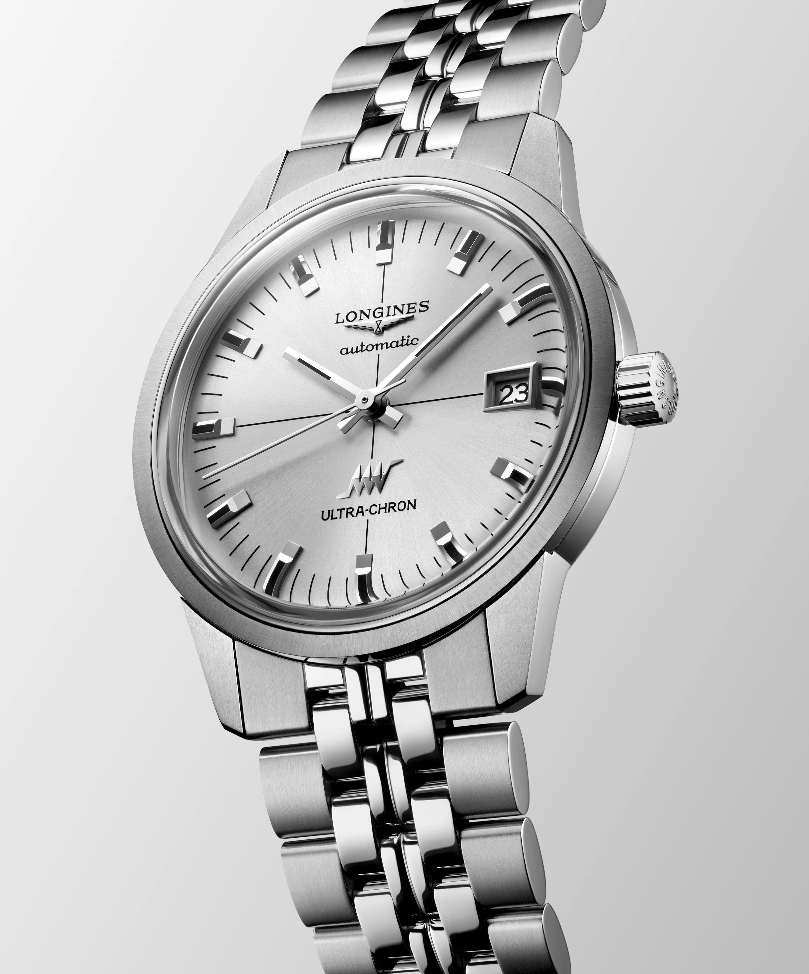 Longines Ultra-Chron Classic  Sunray Silver Watch