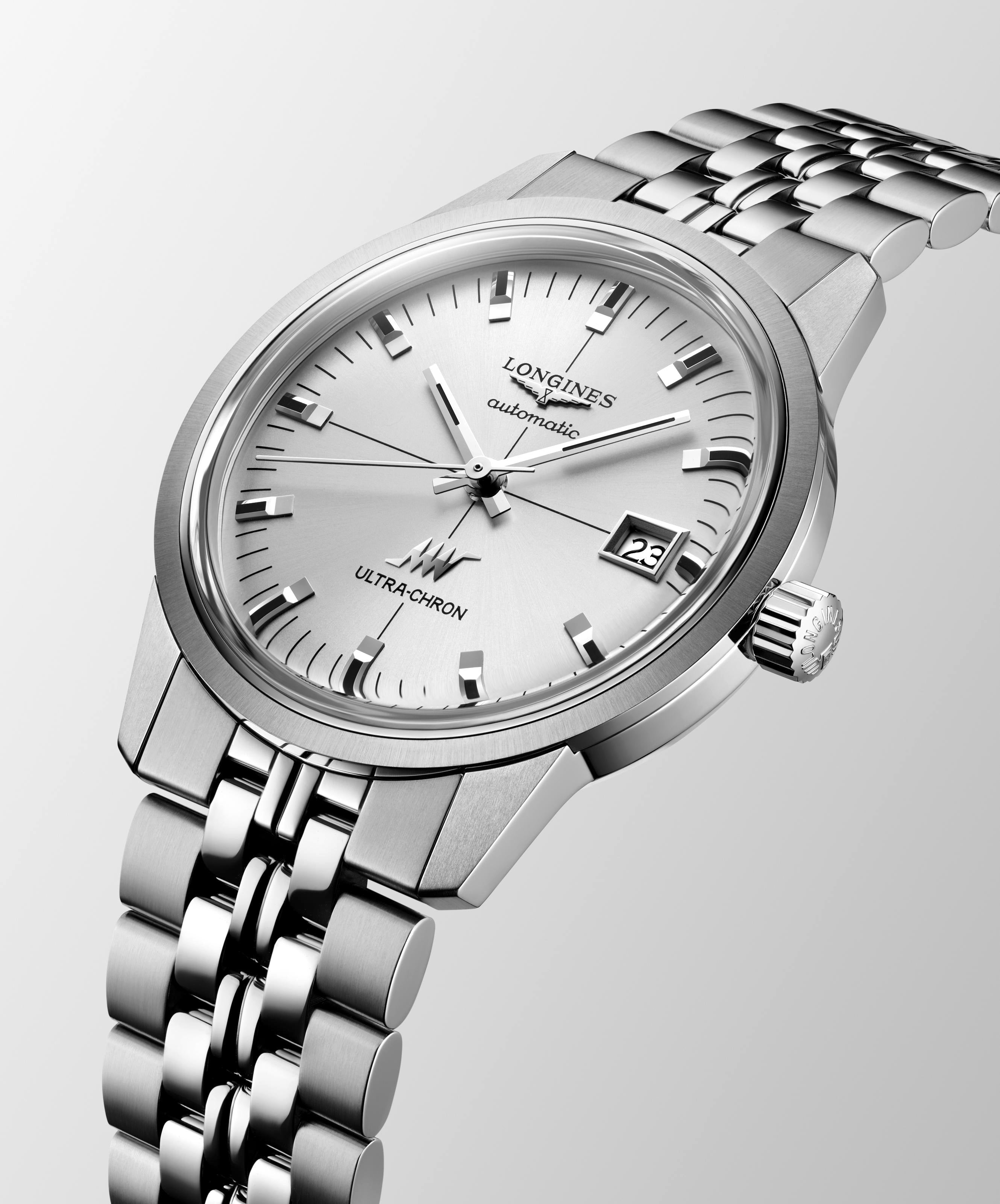 Longines Ultra-Chron Classic  Sunray Silver Watch