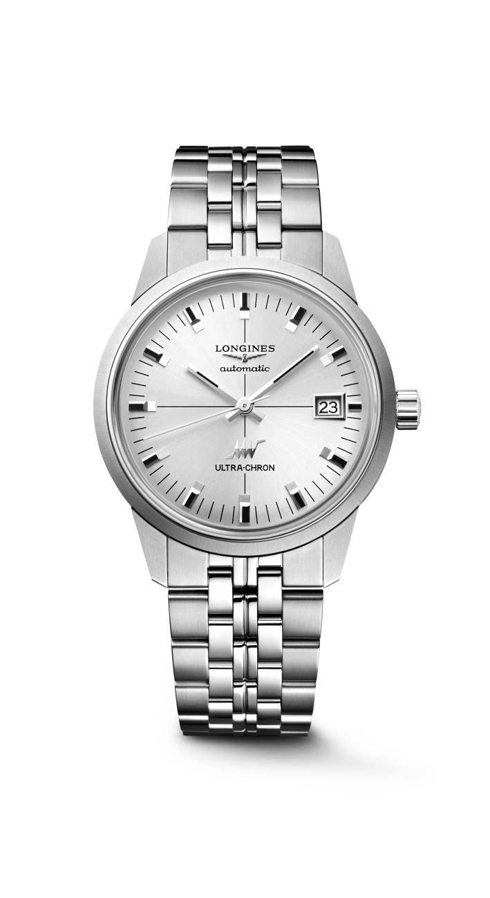 Longines Ultra-Chron Classic  Sunray Silver Watch