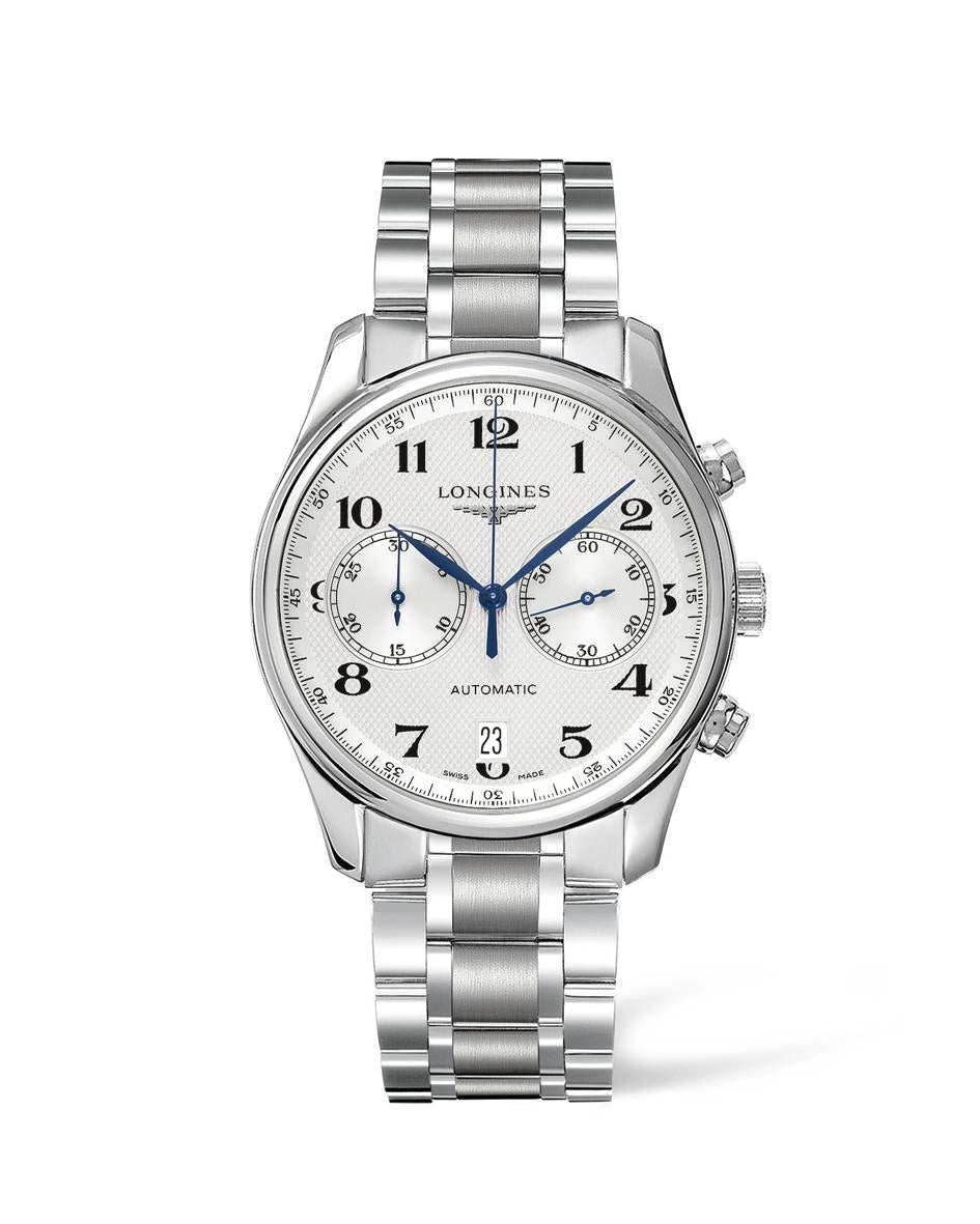 Longines Master Collection Chronograph Silver "barleycorn" Dial Watch