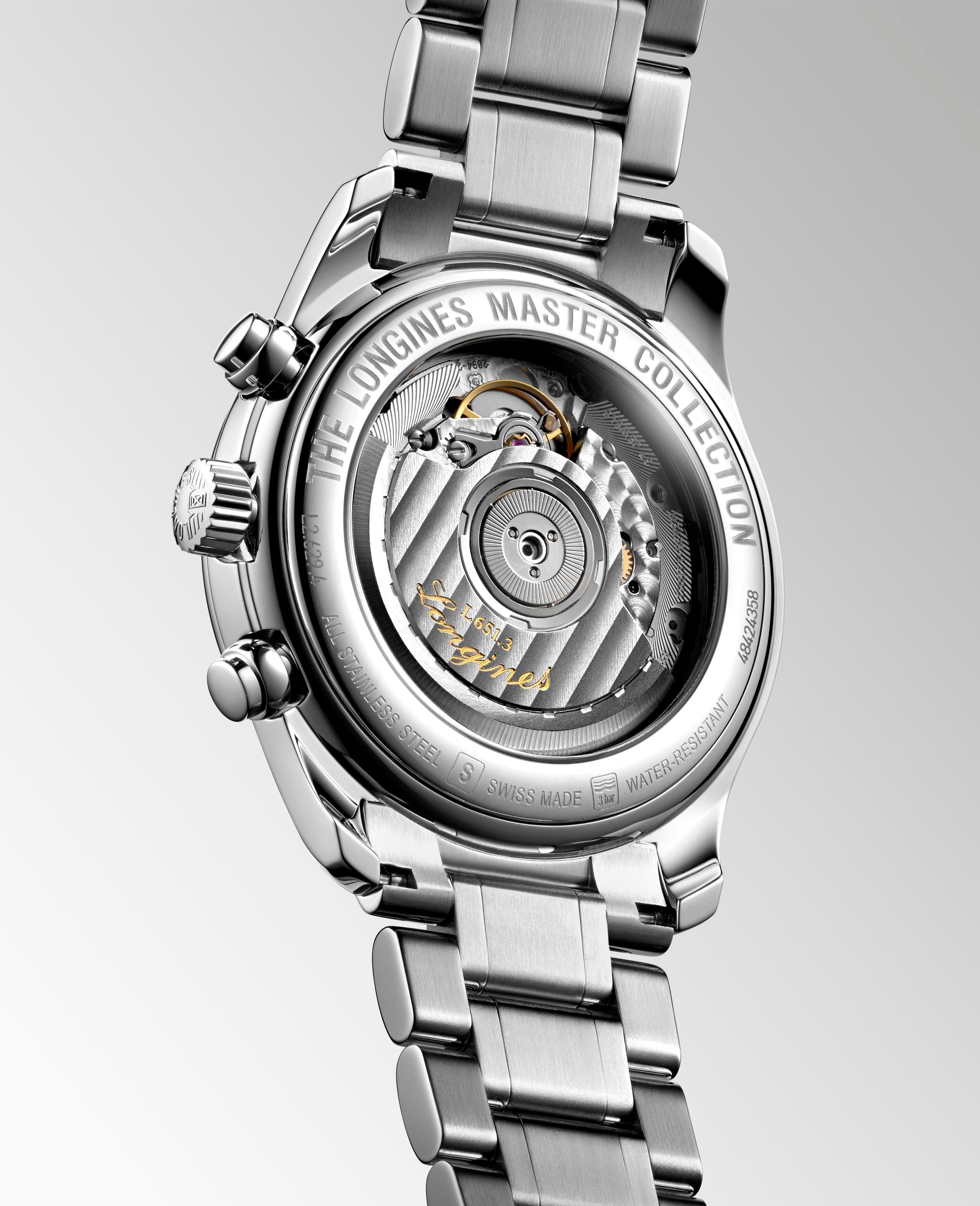 Longines Master Collection Chronograph Silver "barleycorn" Dial Watch