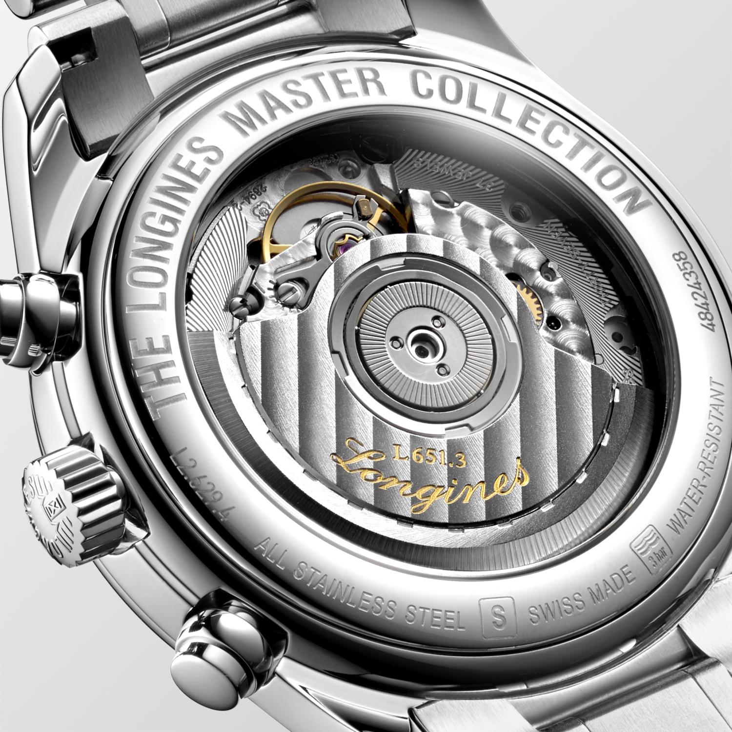Longines Master Collection Chronograph Silver "barleycorn" Dial Watch