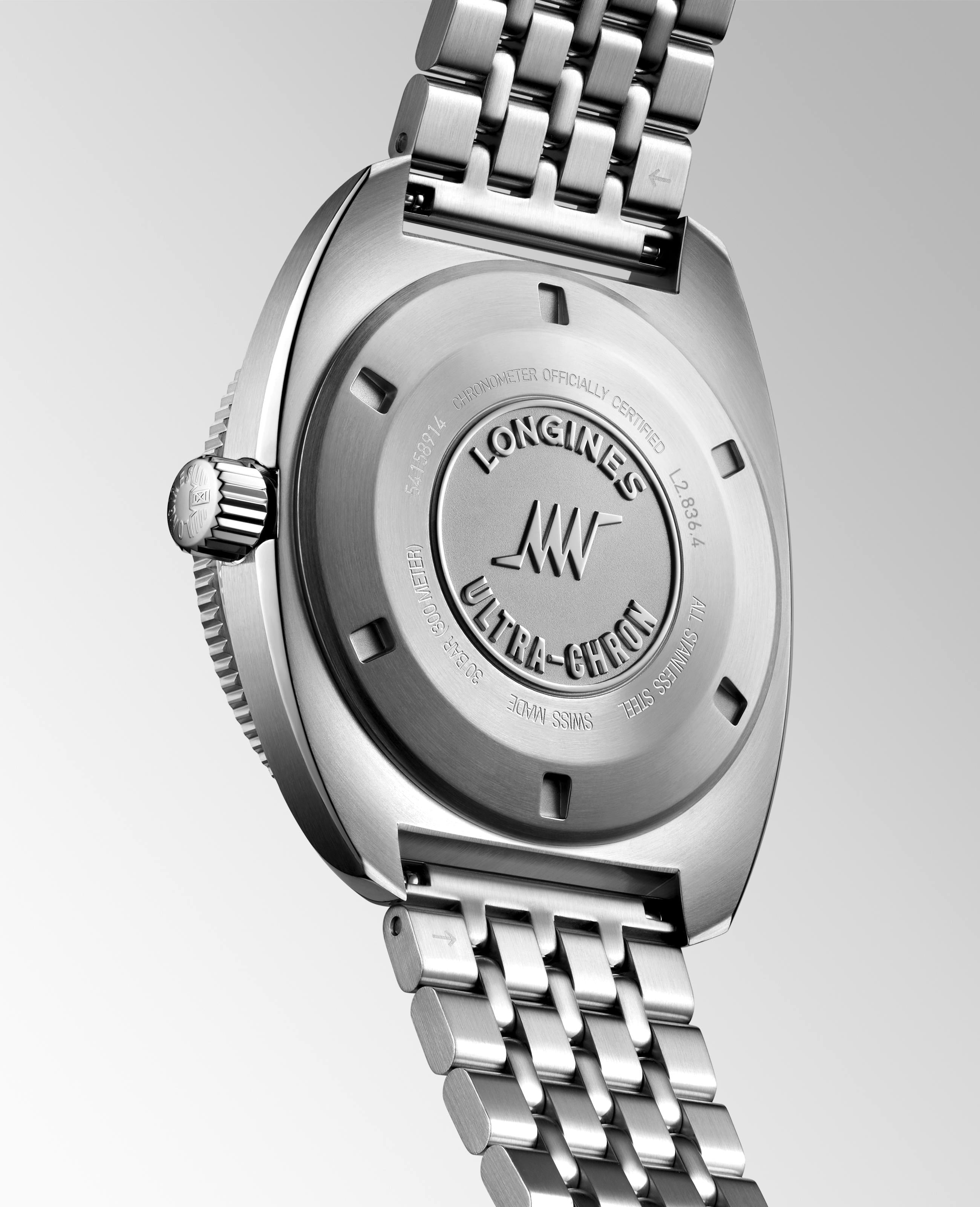 Longlines Ultra-Chron Diver Black Dial Men's Watch