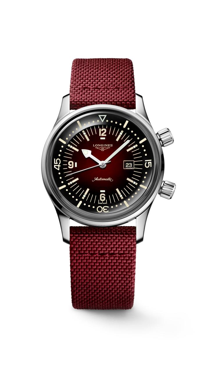 Longines Legend Diver Red Dial Men's Watch