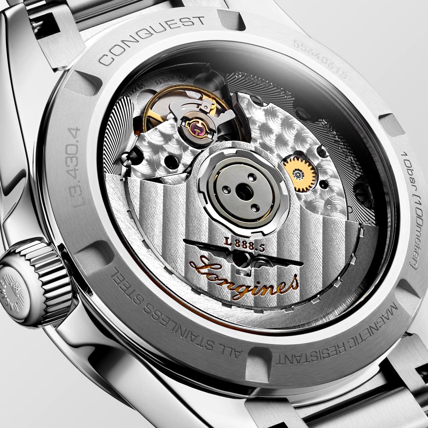 Longines Conquest White Mother-of-Pearl Dial Ladies Watch