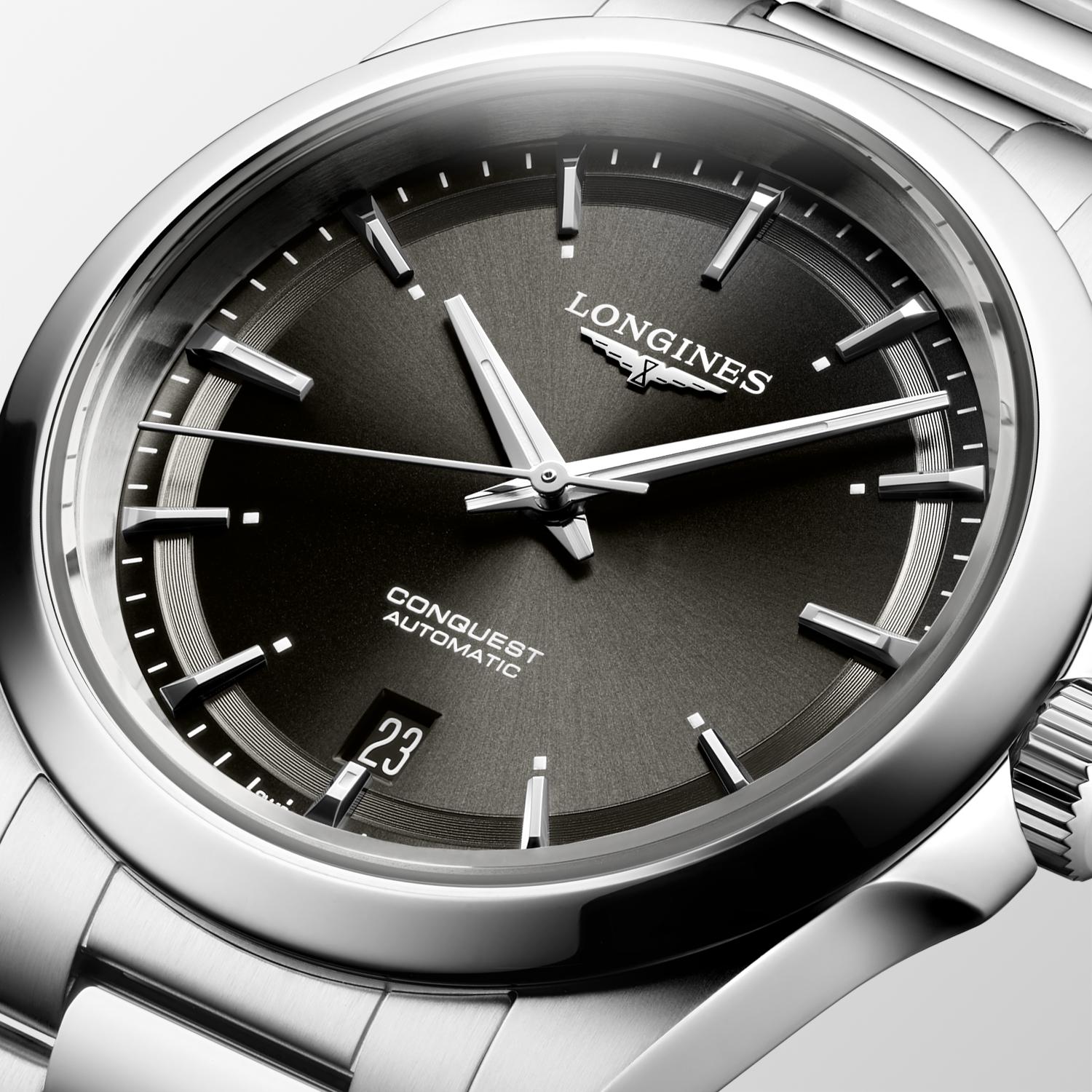 Longines Conquest Sunray Black Dial Watch