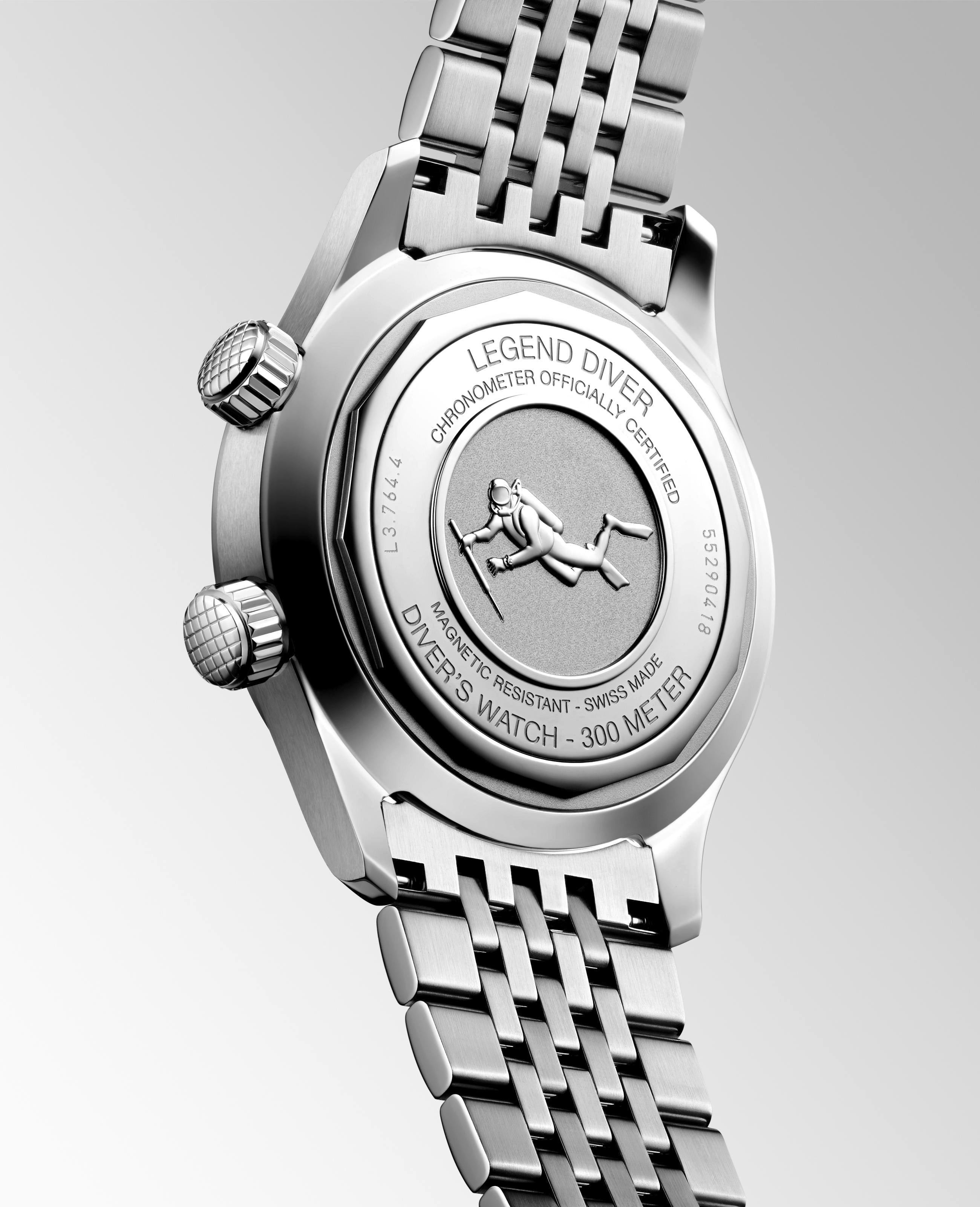 Longines Legend Diver Black Dial Watch