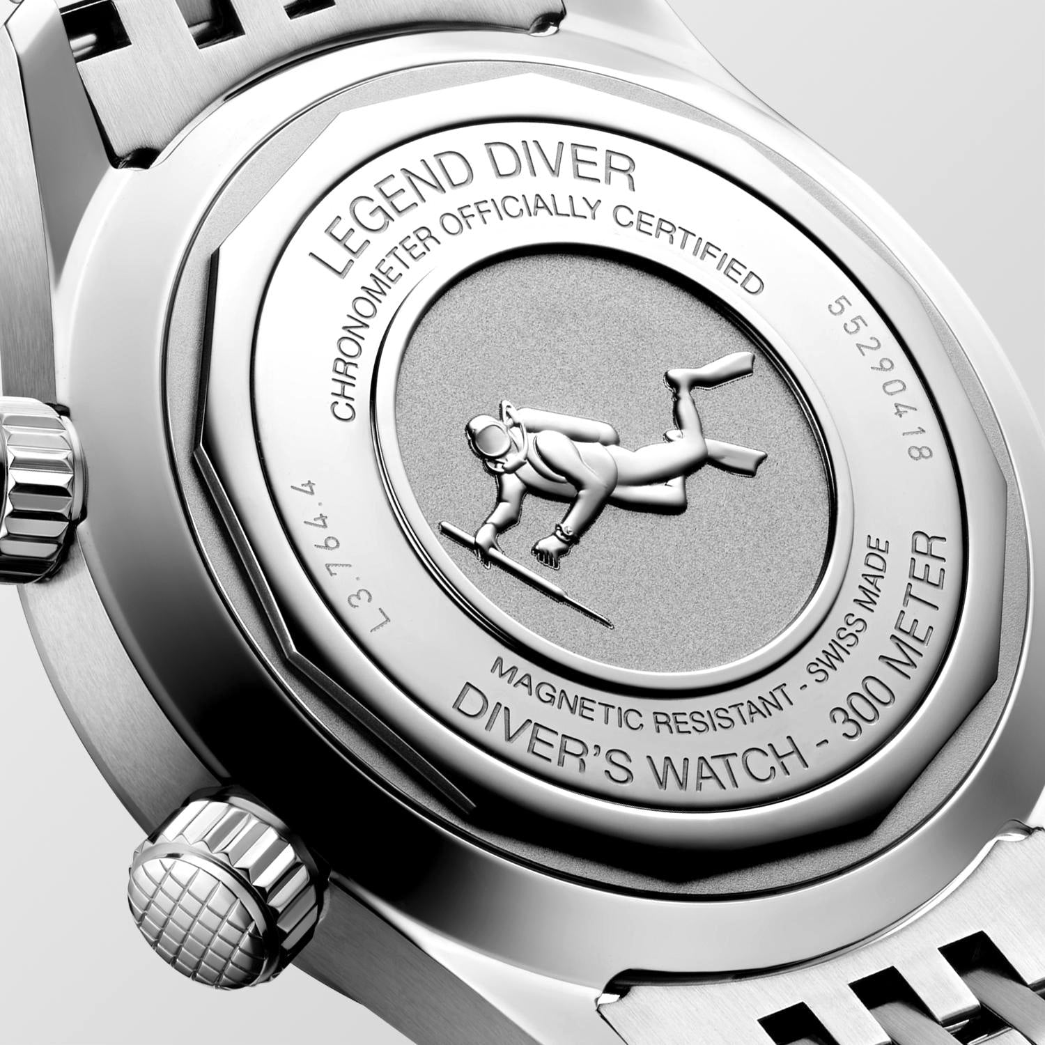 Longines Legend Diver Black Dial Watch