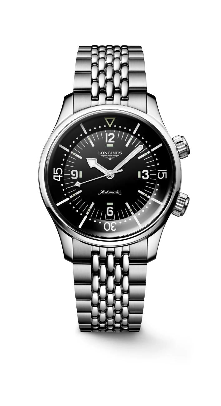 Longines Legend Diver Black Dial Watch