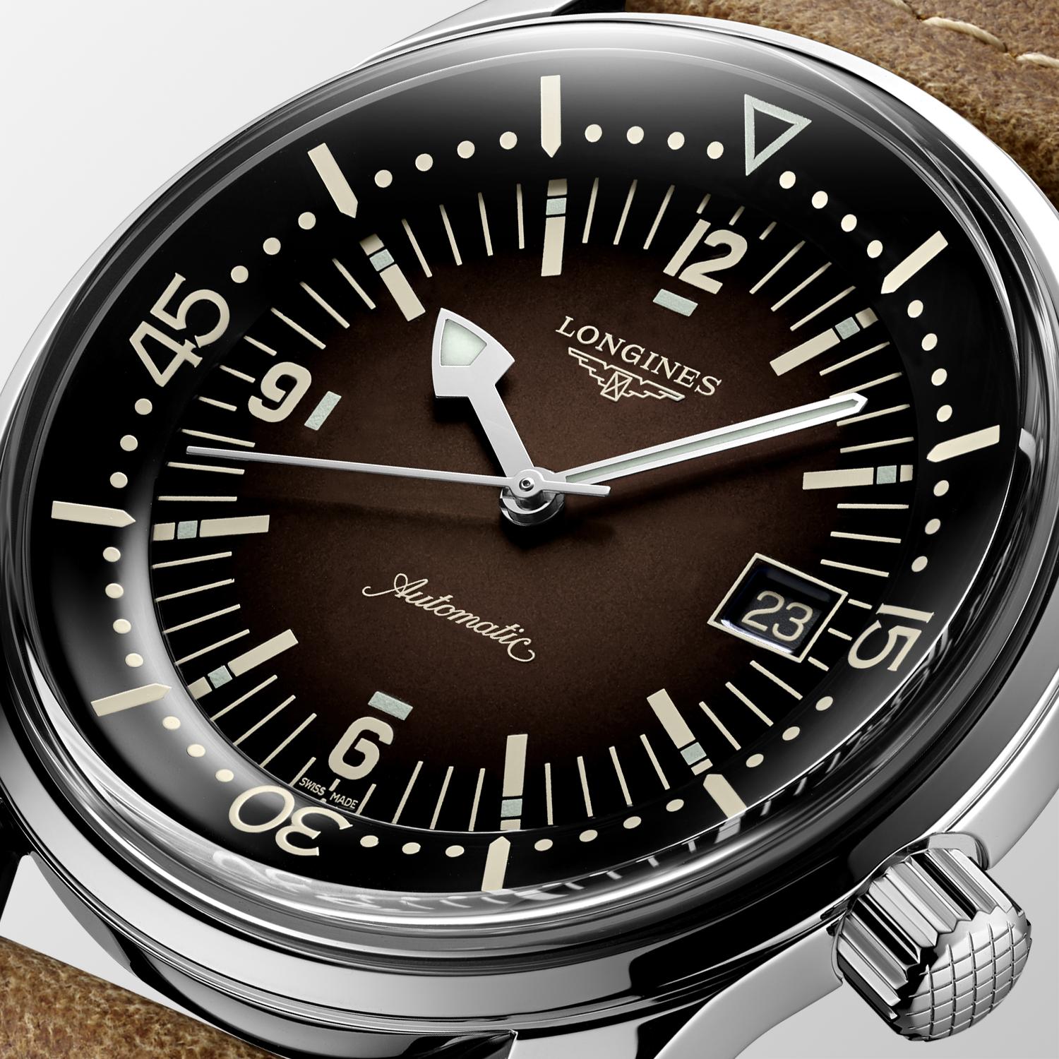 Longlines Legend Diver Brown Dial Watch