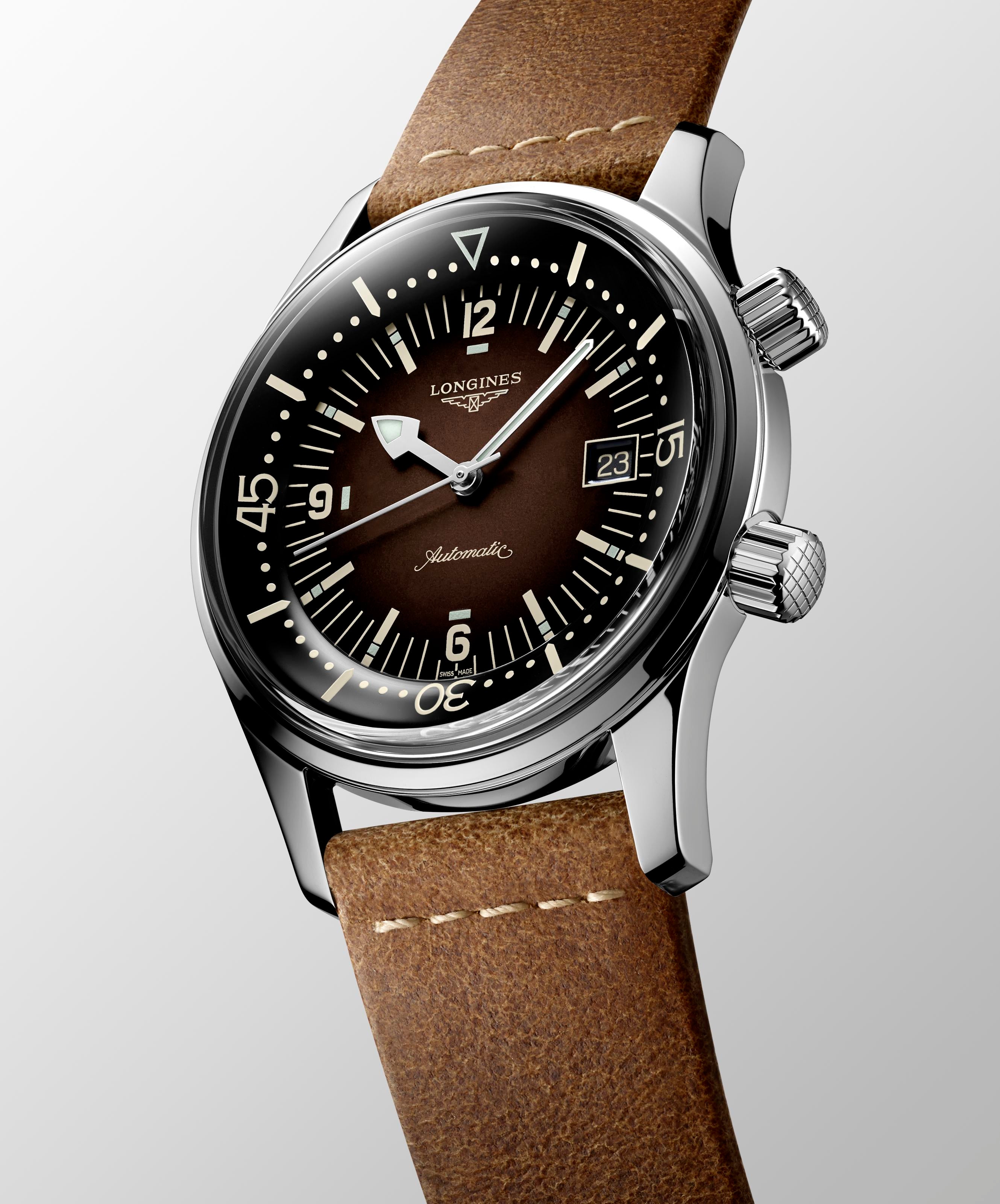 Longlines Legend Diver Brown Dial Watch