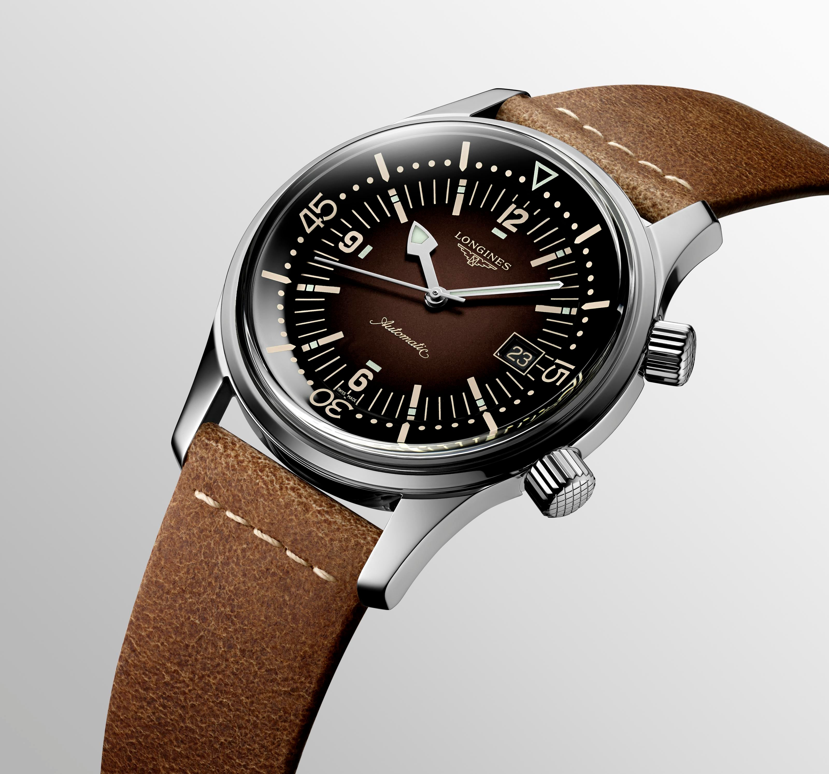 Longlines Legend Diver Brown Dial Watch