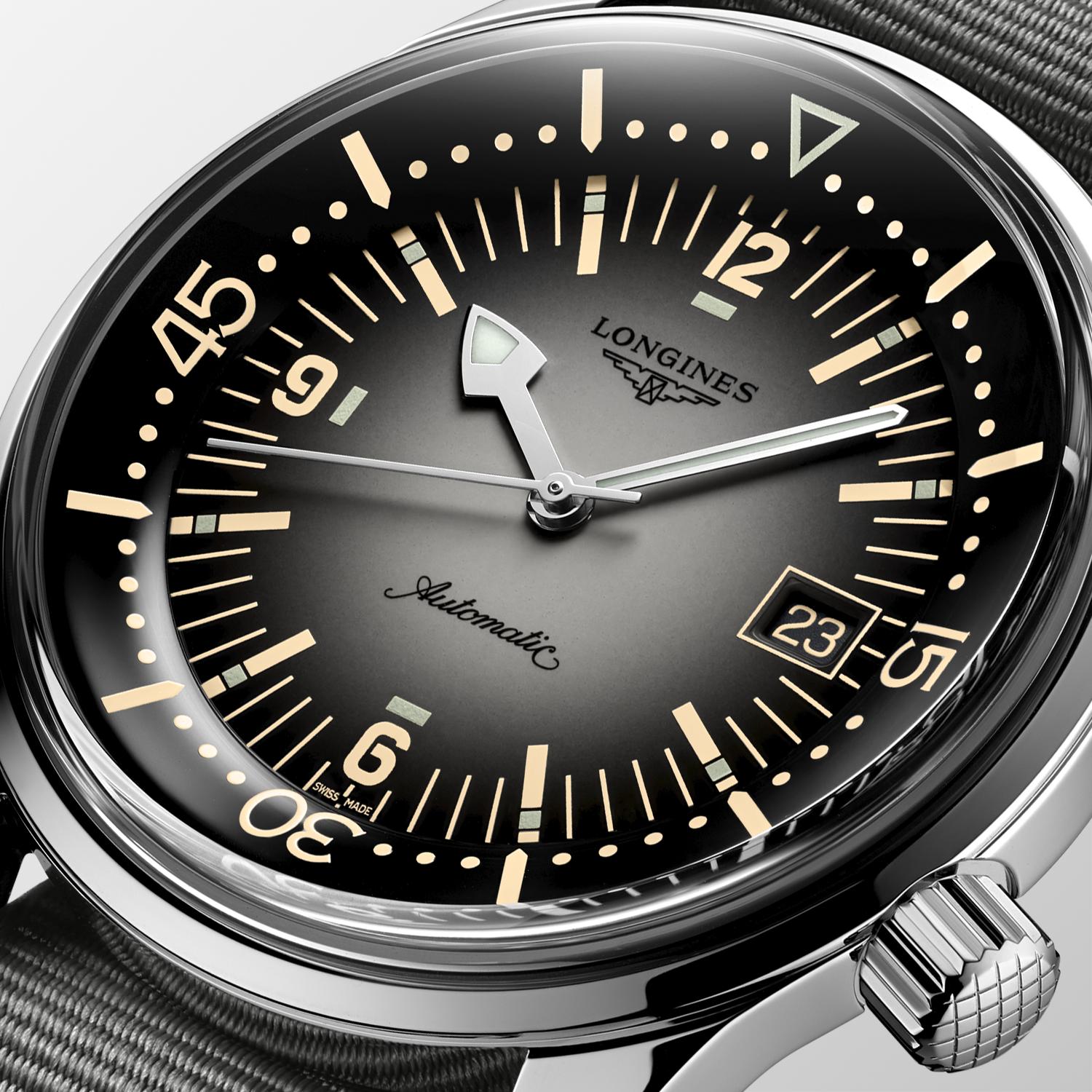 Longines Legend Diver Grey Dial Men's Watch