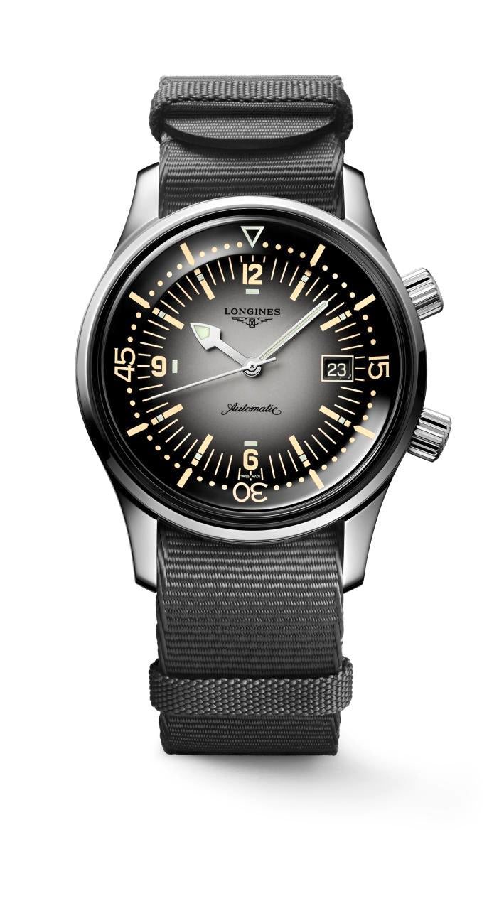 Longines Legend Diver Grey Dial Men's Watch
