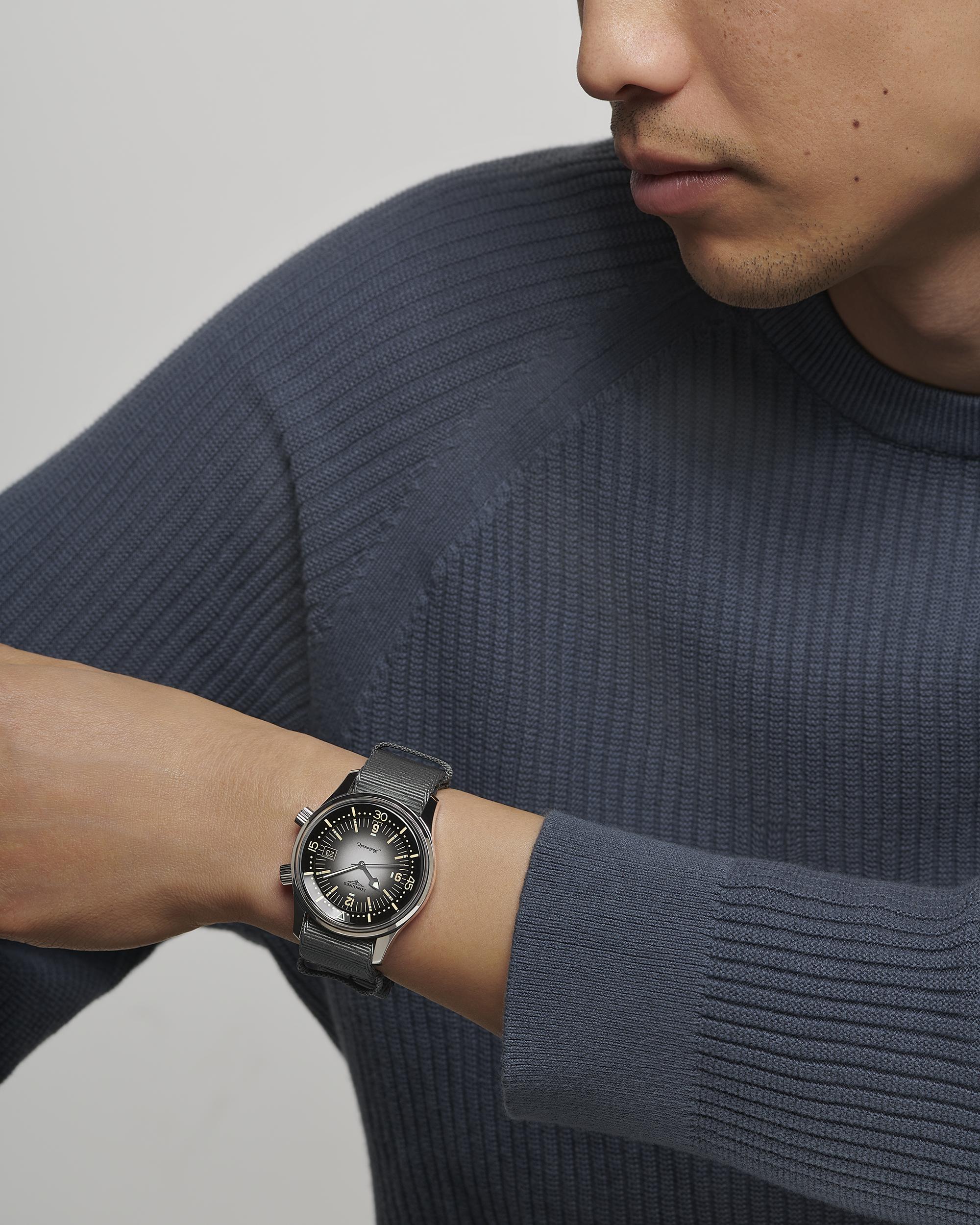 Longines Legend Diver Grey Dial Men's Watch