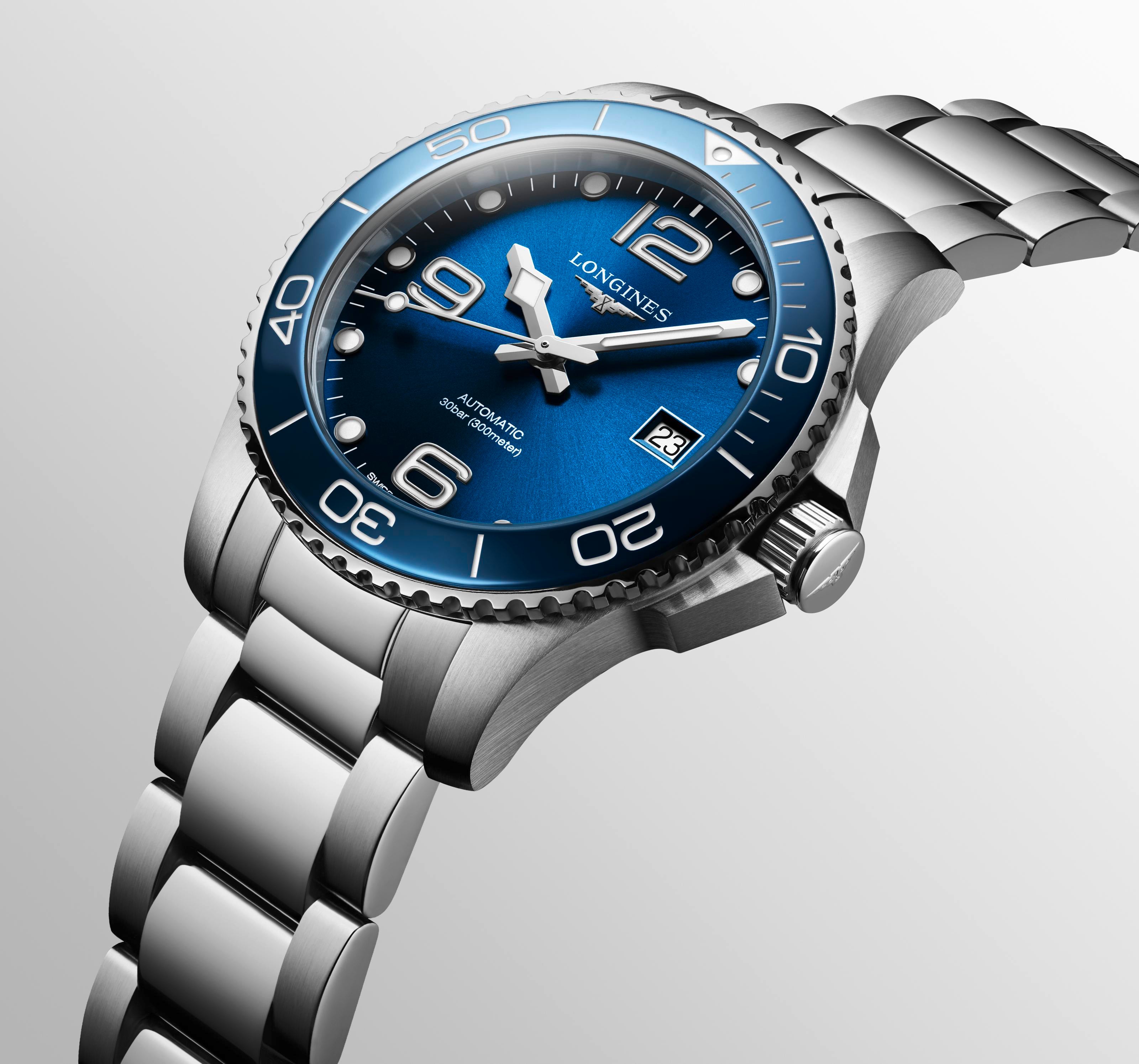 Longlines HydroConquest Sunray Blue Dial Men's Watch