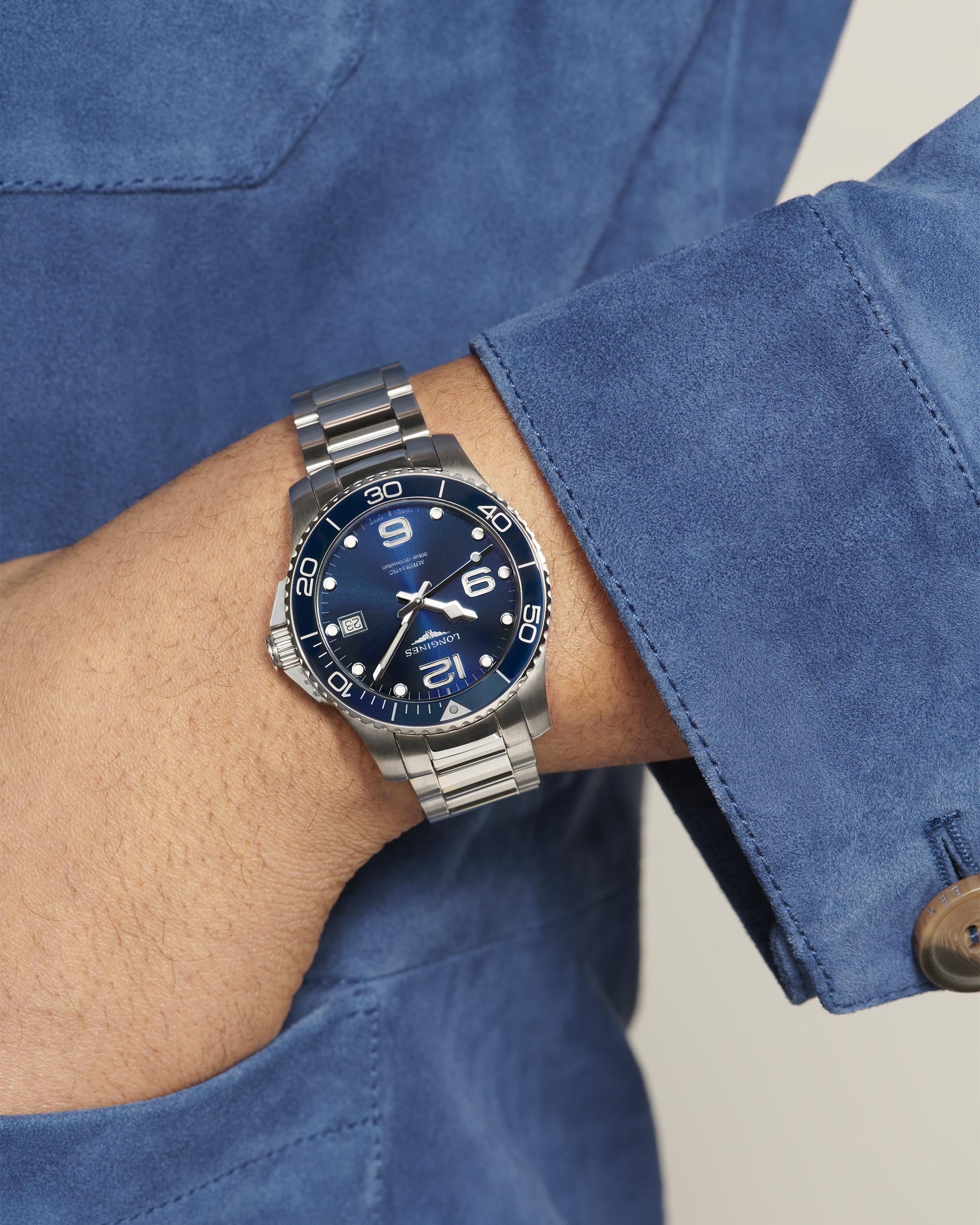 Longlines HydroConquest Sunray Blue Dial Men's Watch