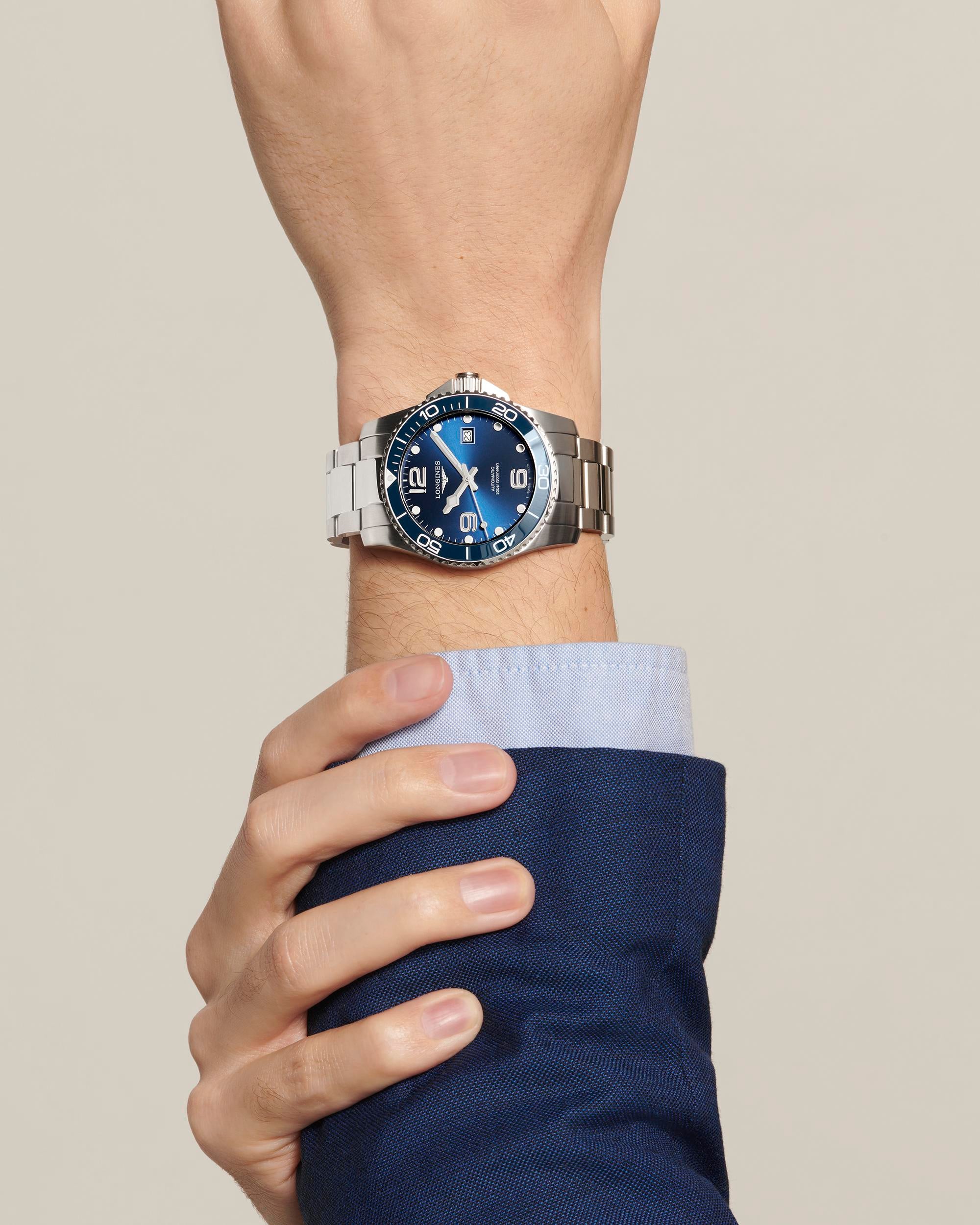 Longines HydroConquest Sunray Blue Dial Men's Watch