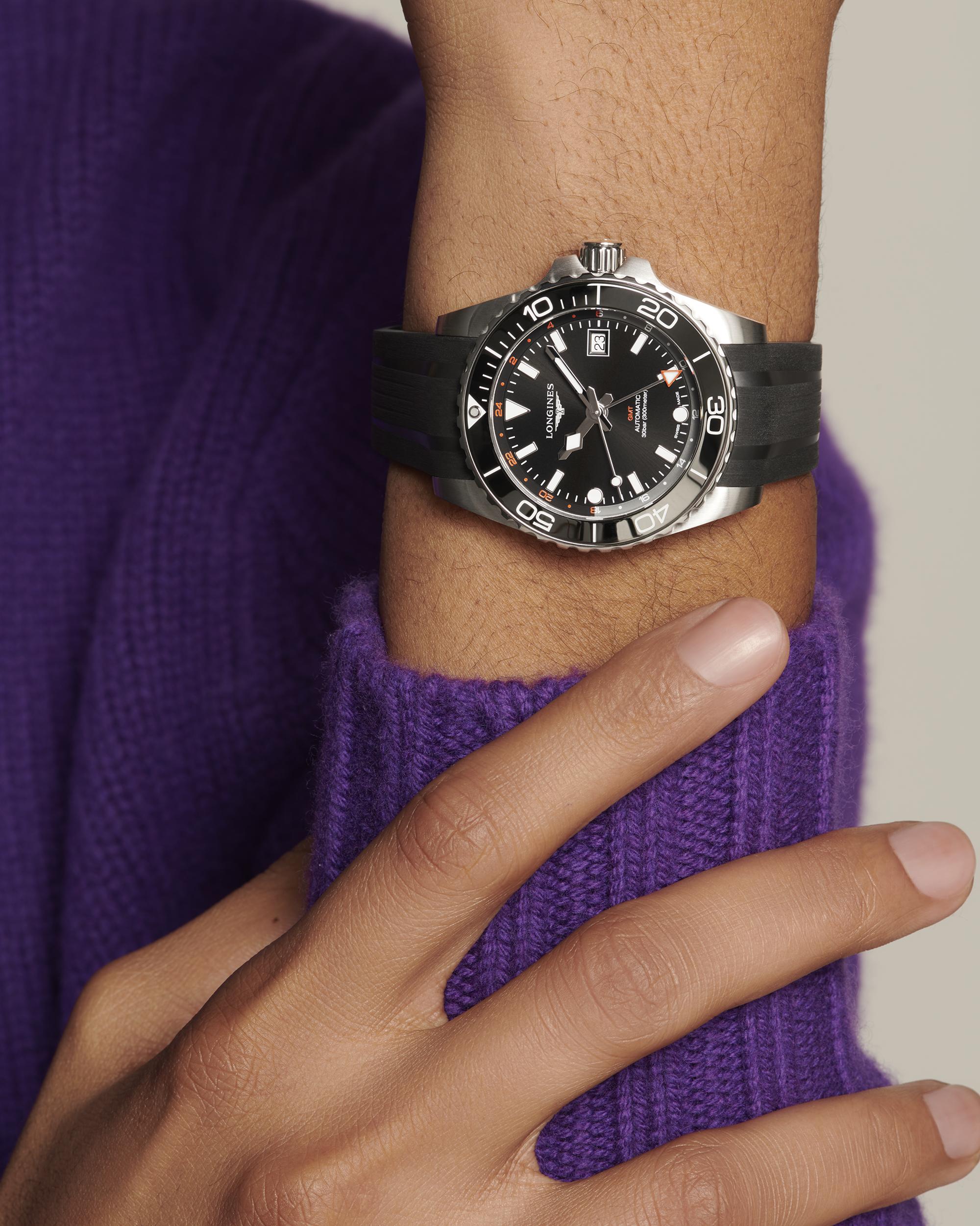 Longines HydroConquest Sunray Black Dial Watch