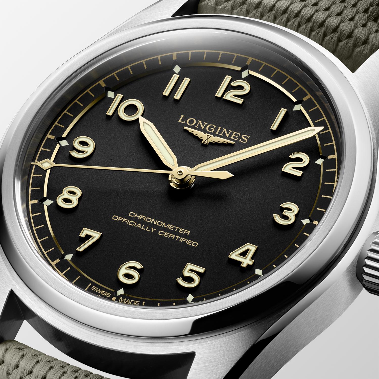 Longlines Spirit Pilot Black Matt Dial Men's Watch