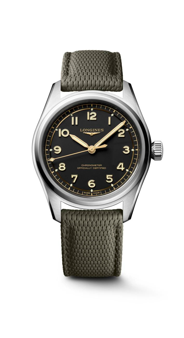 Longlines Spirit Pilot Black Matt Dial Men's Watch