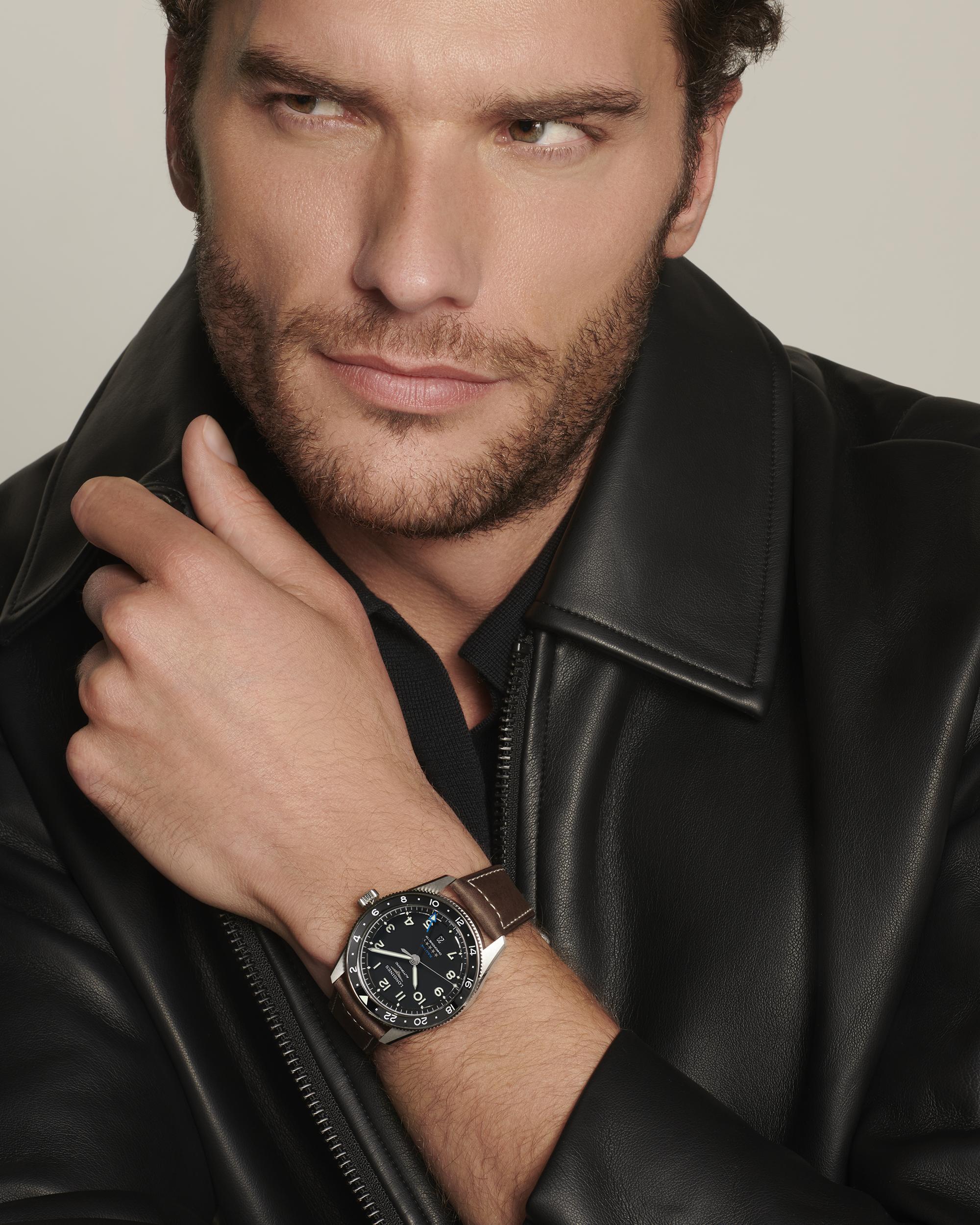 Longines Spirit Zulu Time Black matt Dial Men's Watch