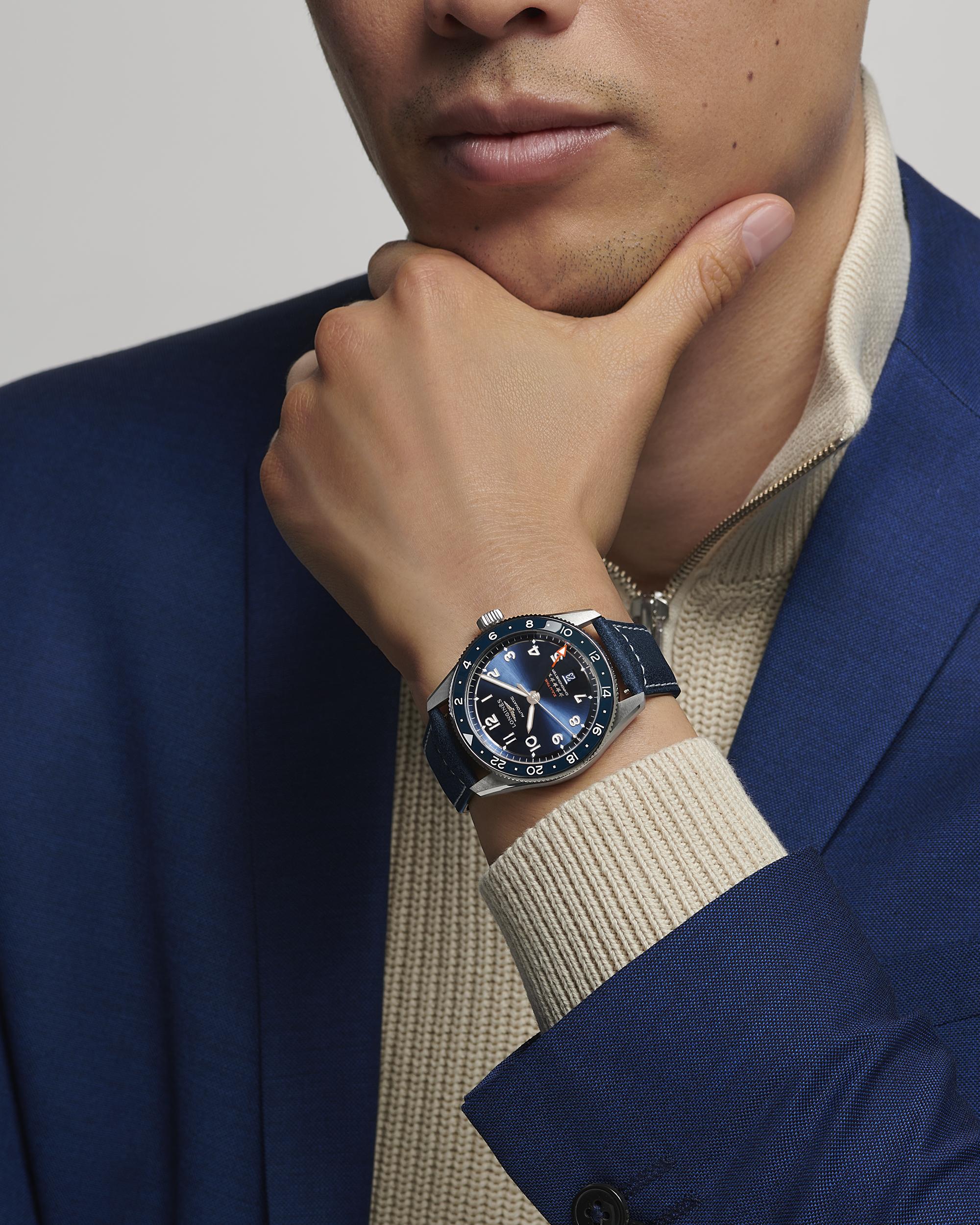 Longlines Spirit Zulu Time Sunray Blue Dial Men's Watch