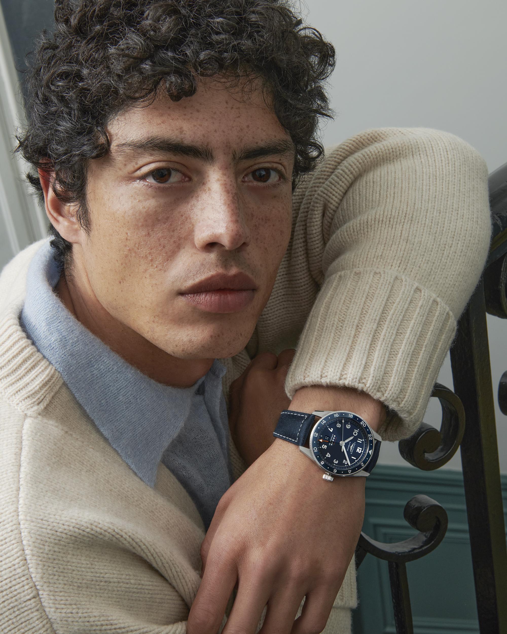 Longlines Spirit Zulu Time Sunray Blue Dial Men's Watch