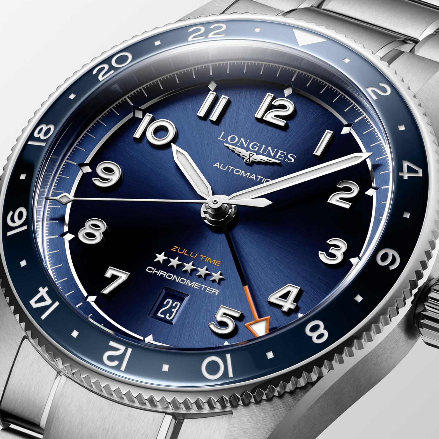 Longlines Spirit Zulu Time Blue Dial Men's Watch