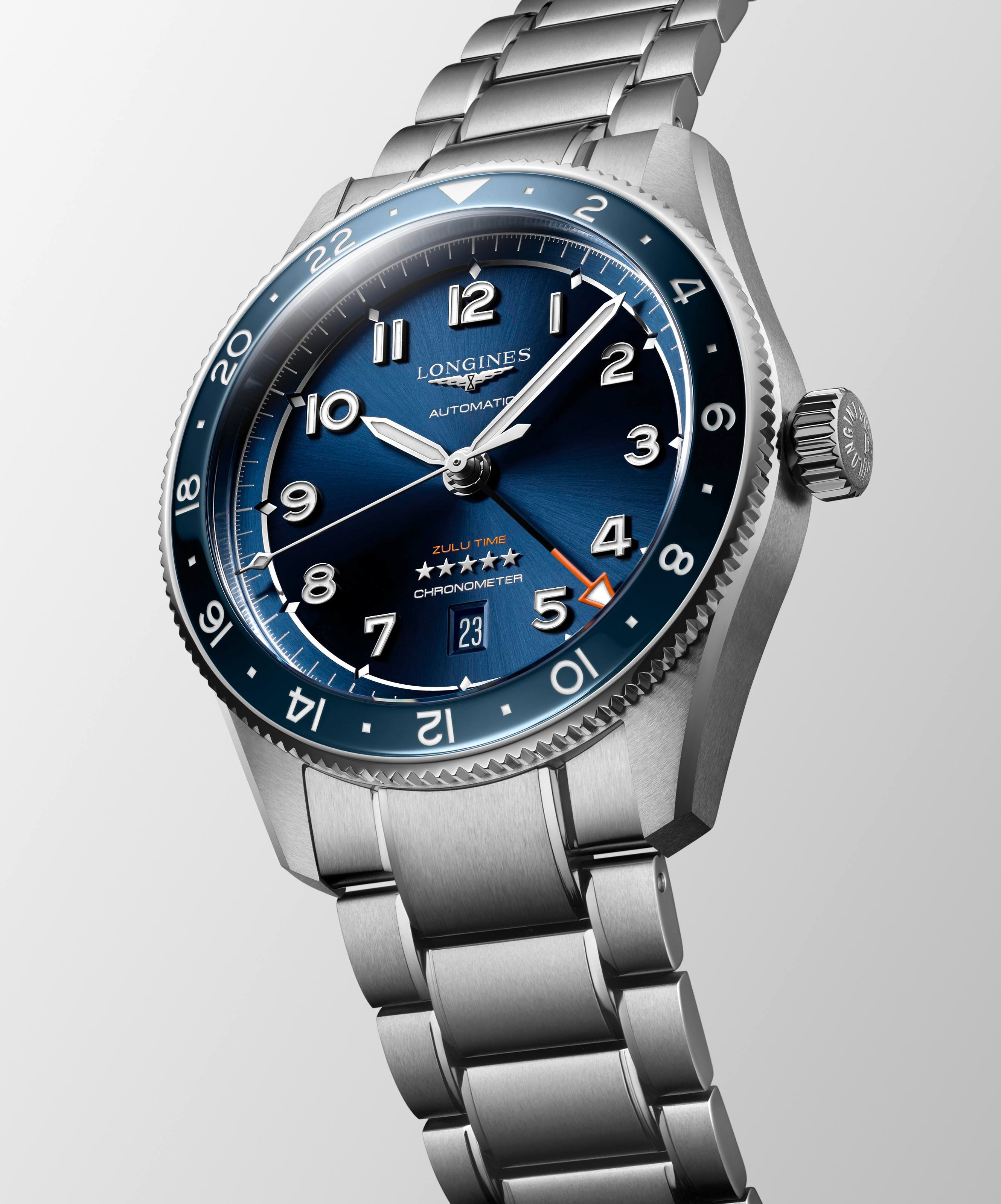 Longlines Spirit Zulu Time Blue Dial Men's Watch