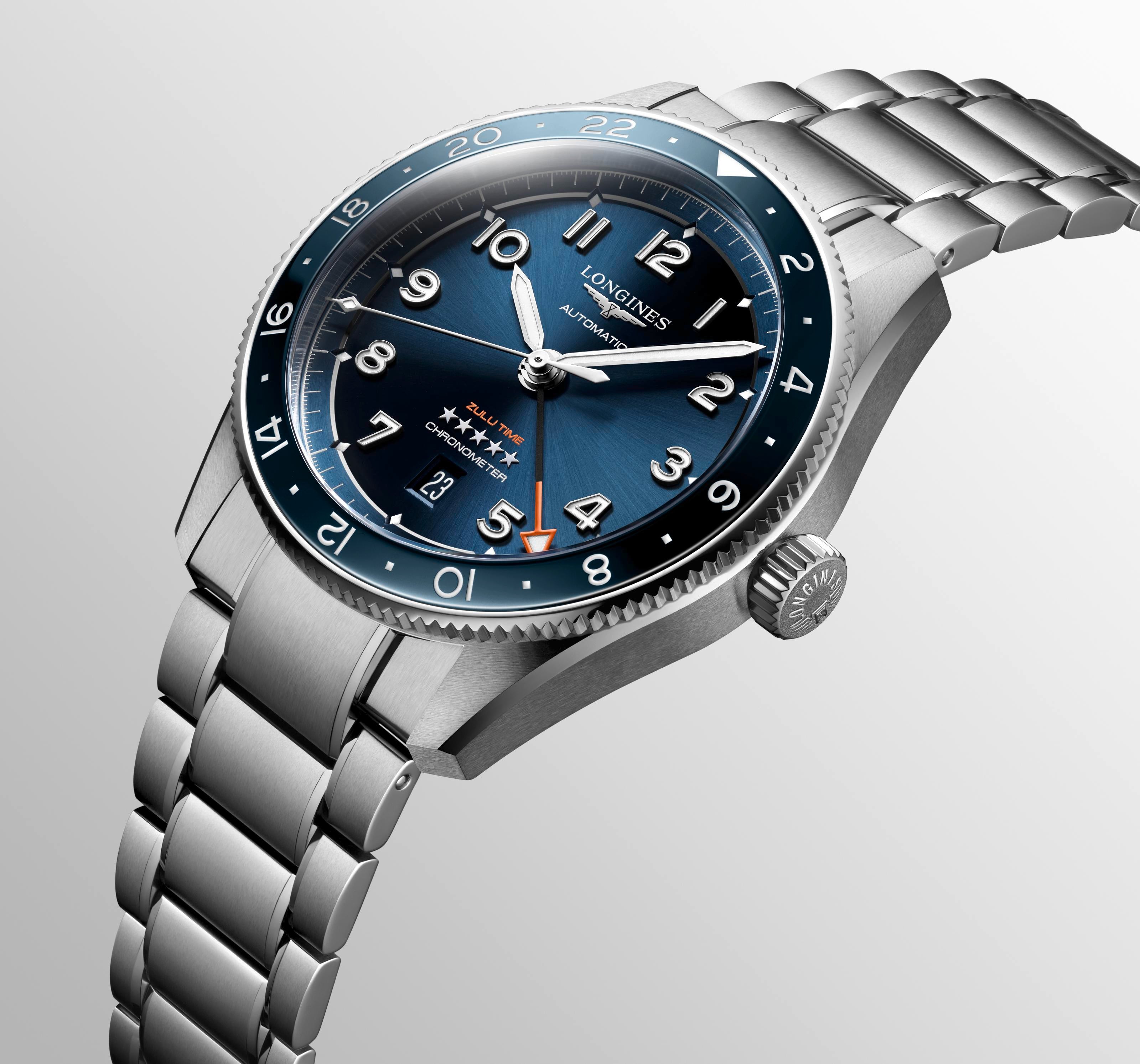 Longlines Spirit Zulu Time Blue Dial Men's Watch