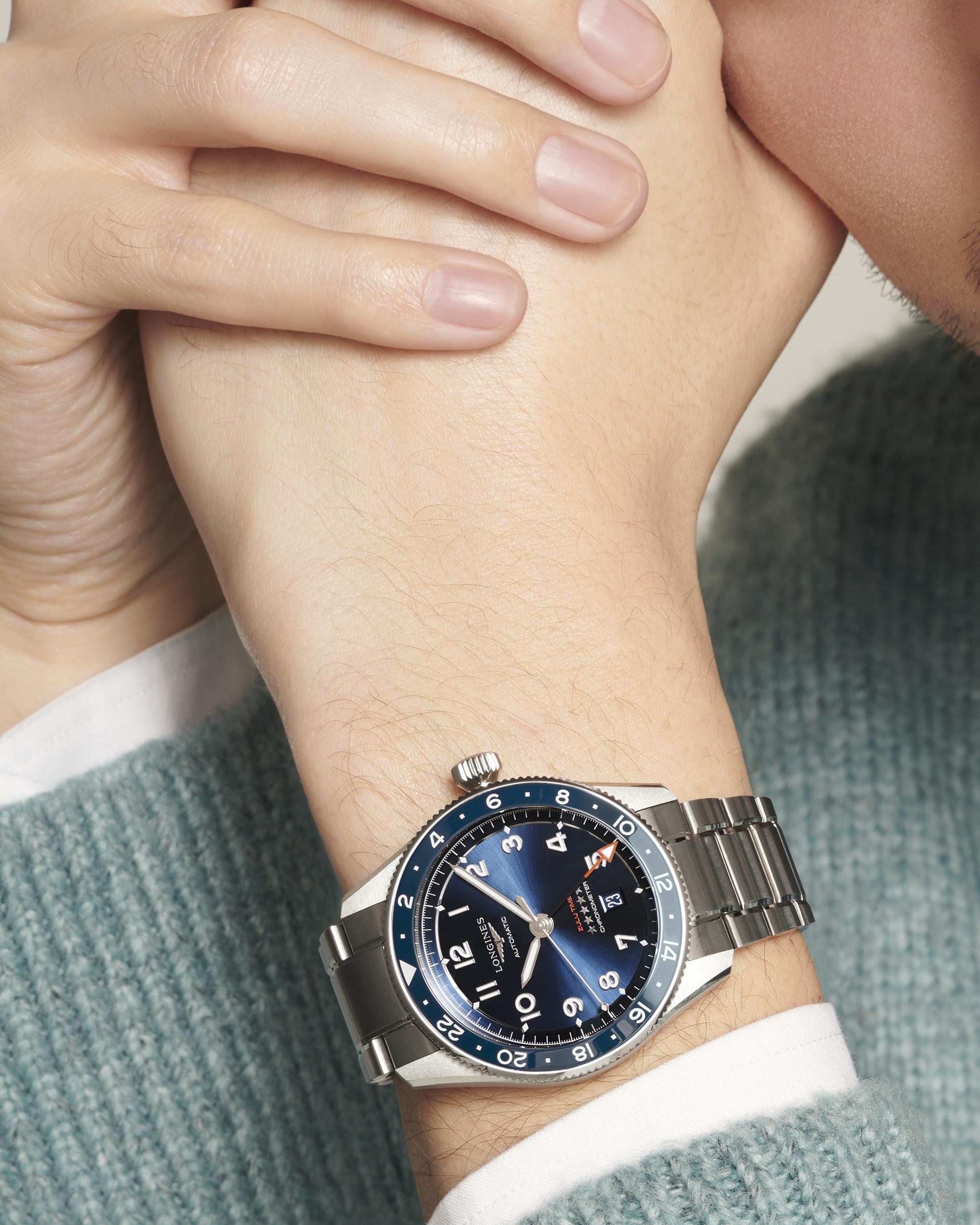Longlines Spirit Zulu Time Blue Dial Men's Watch