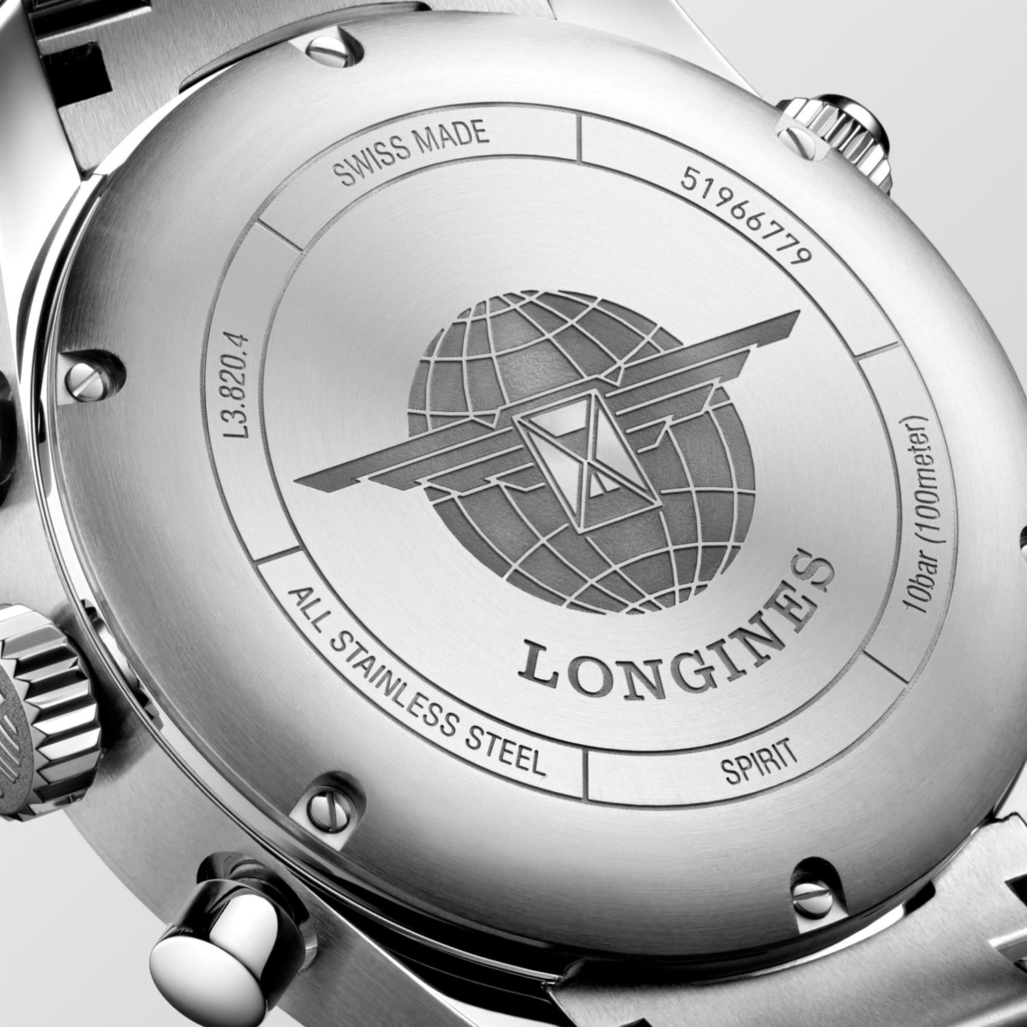 Longines Spirit Chronograph Sunray Blue Dial Men's Watch
