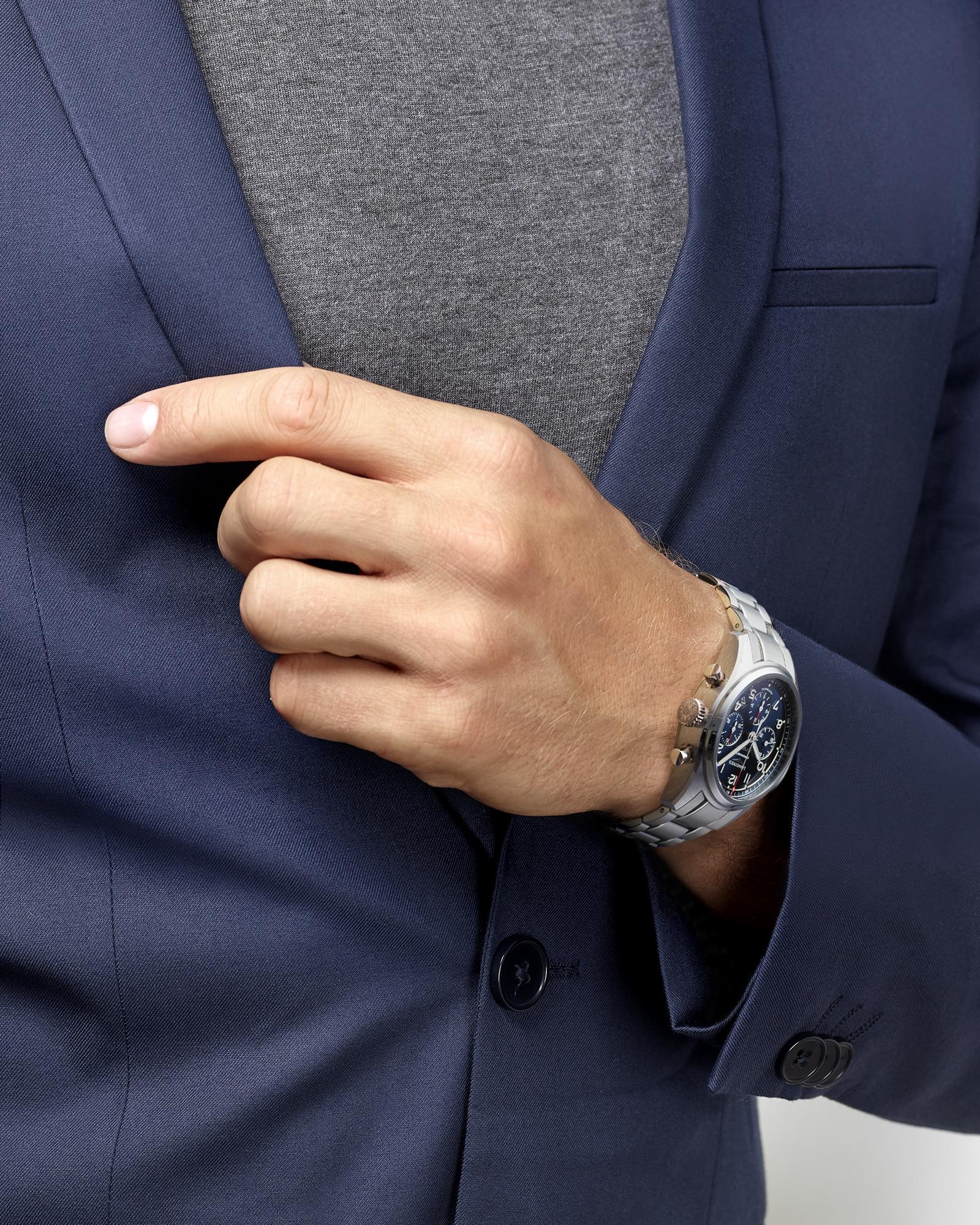 Longines Spirit Chronograph Sunray Blue Dial Men's Watch