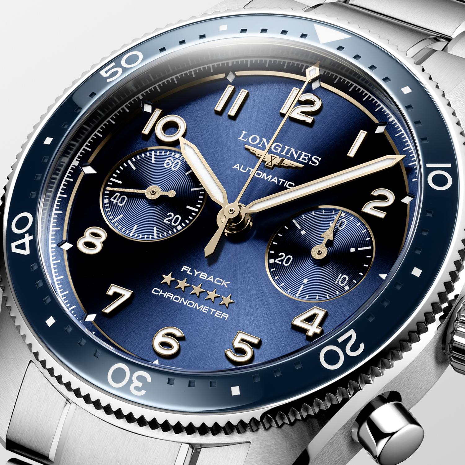 Longines Spirit FlyBack Sunray Blue Dial Watch
