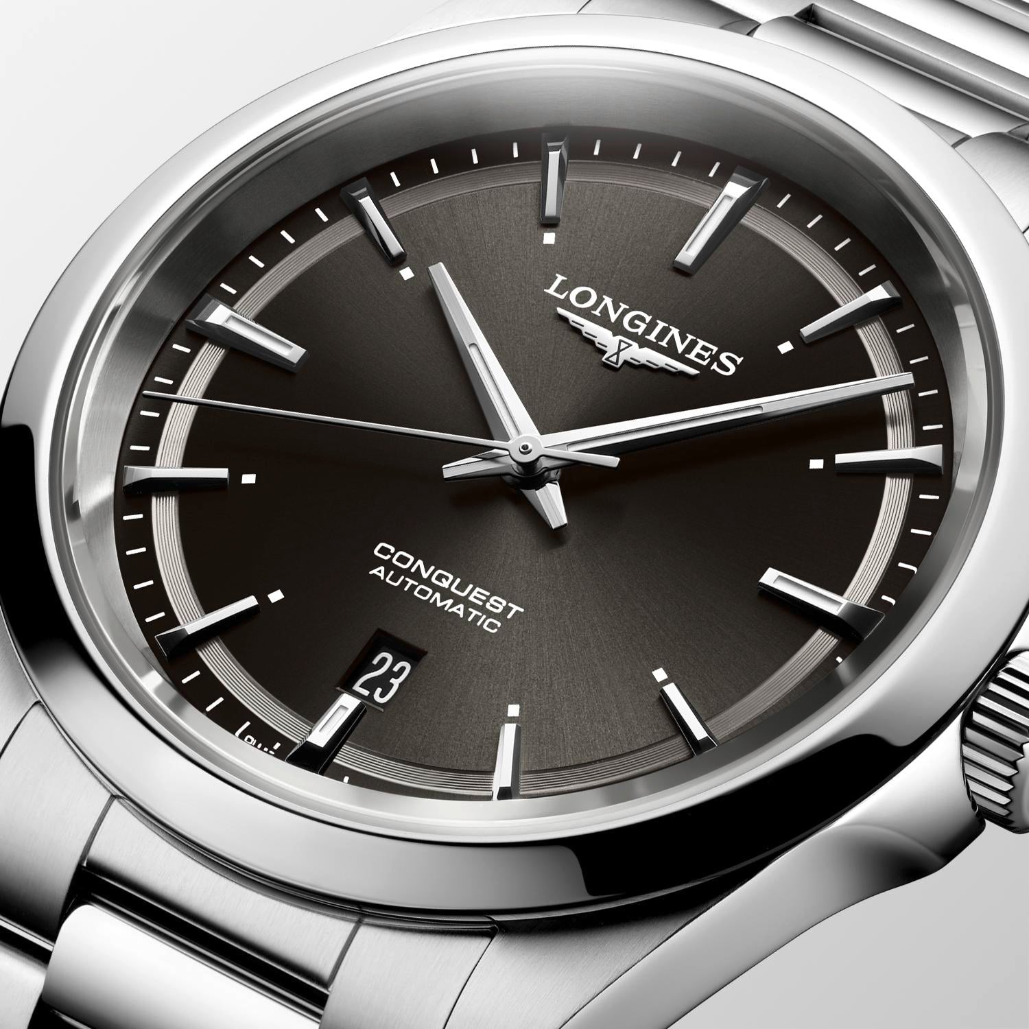 Longines Conquest Sunray Black Dial Men's Watch