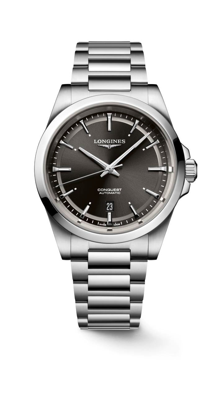 Longines Conquest Sunray Black Dial Men's Watch