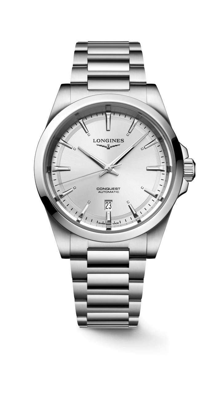 Longines Conquest Sunray Silver Dial Watch