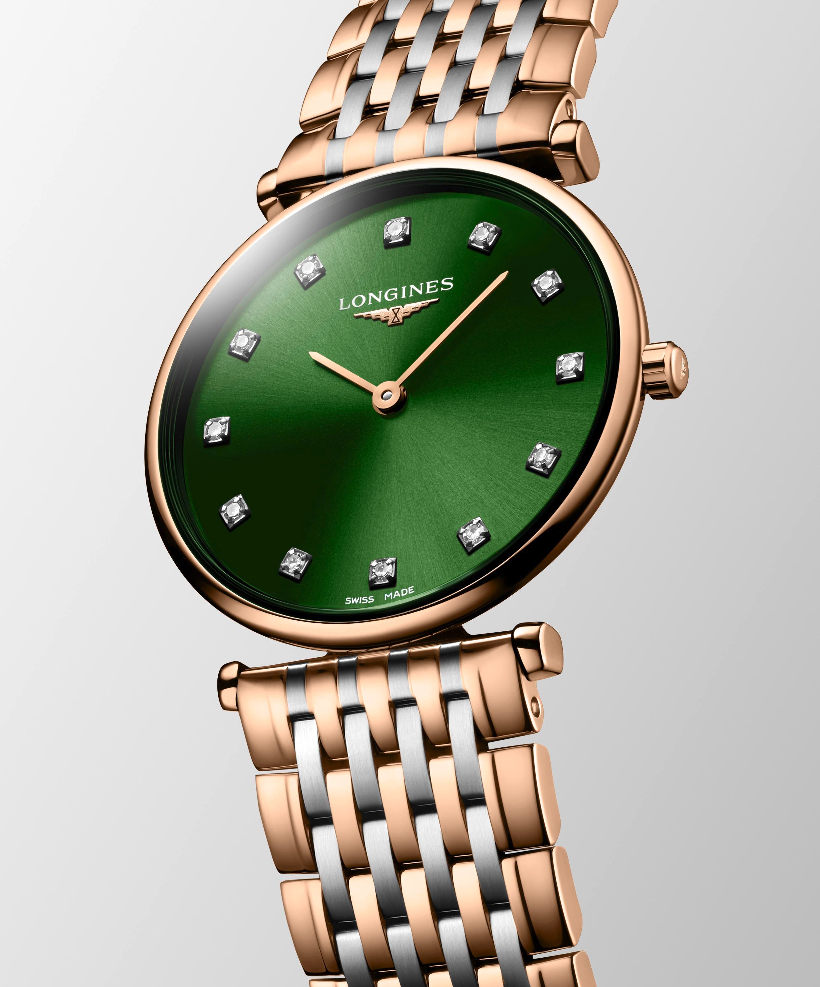 La Grande Classique de Longines Sunray Green Dial Watch
