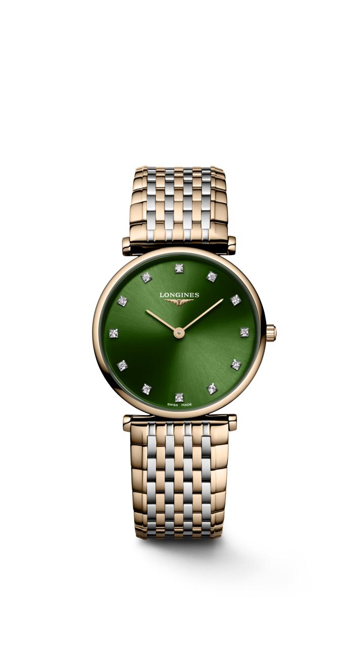 La Grande Classique de Longines Sunray Green Dial Watch