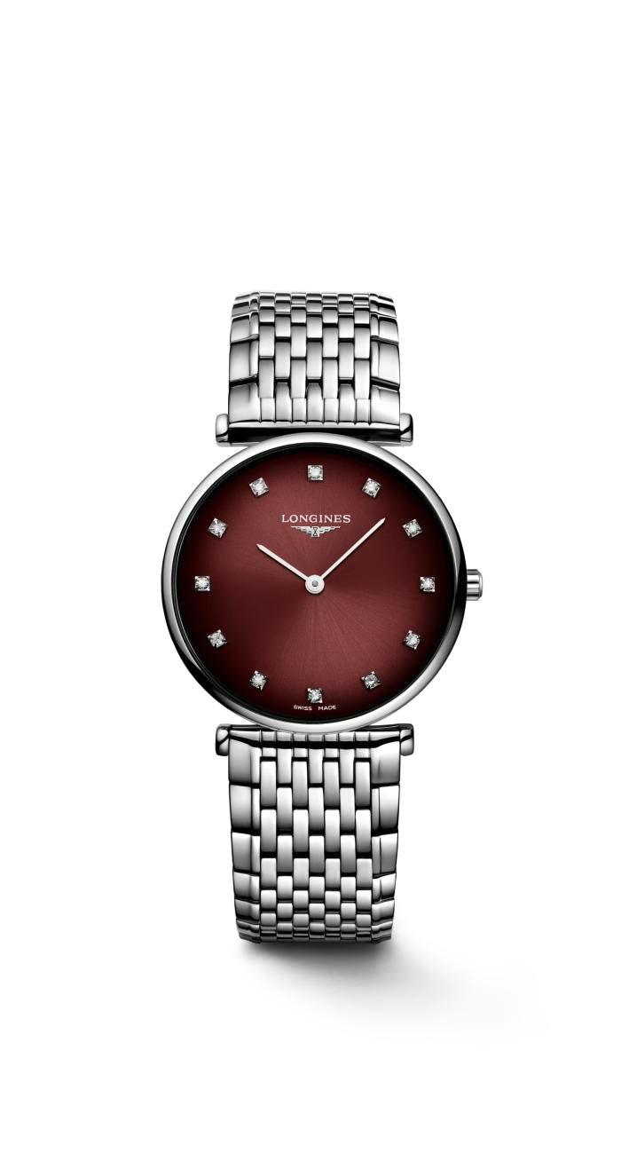 La Grande Classique de Longines Bordeaux Dial Ladies Watch