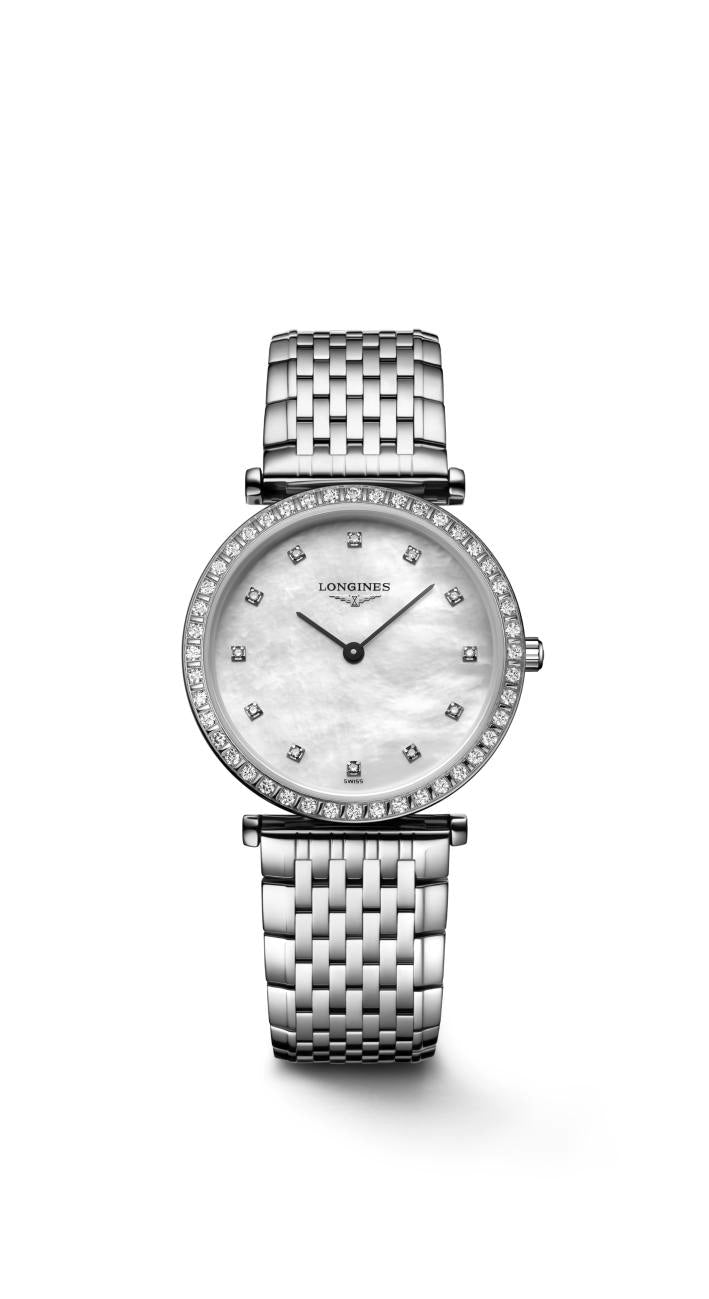 La Grande Classique de Longines White mother-of-pearl Dial Ladies Watch