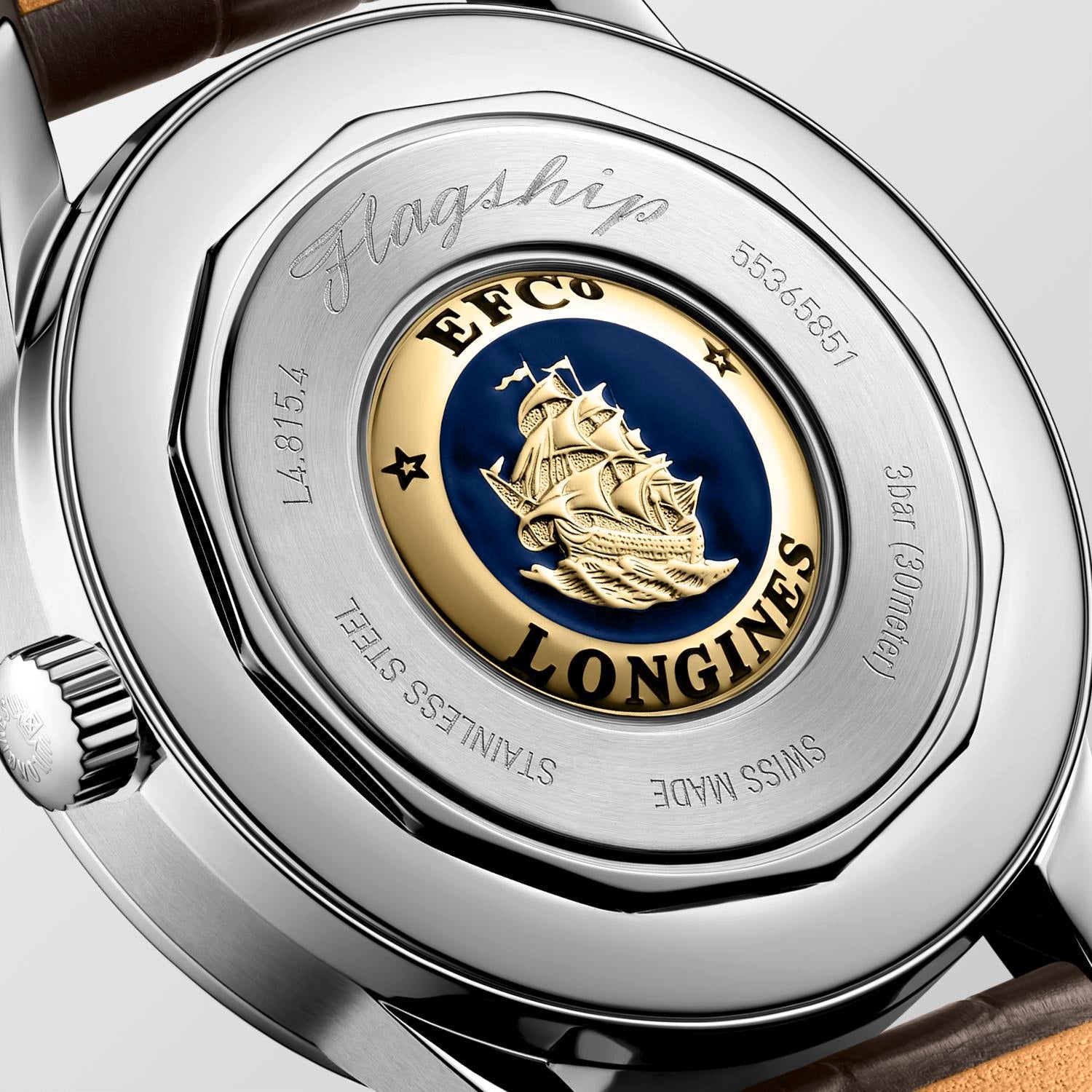 Longines FlagShip Heritage MoonPhase Sunray Beige Dial Men's Watch